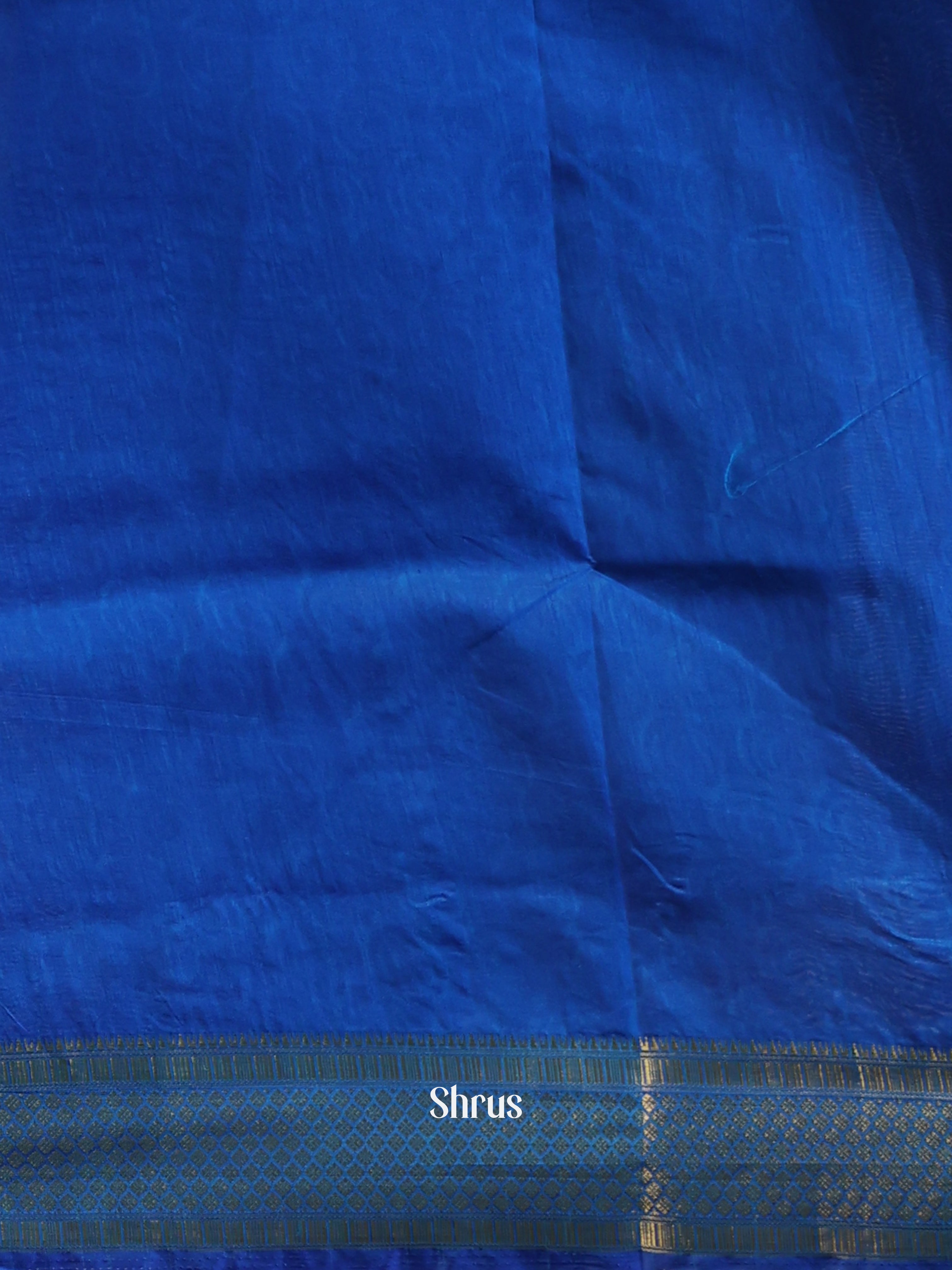 Blue - Semi Patola Saree - Shop on Shrus.com