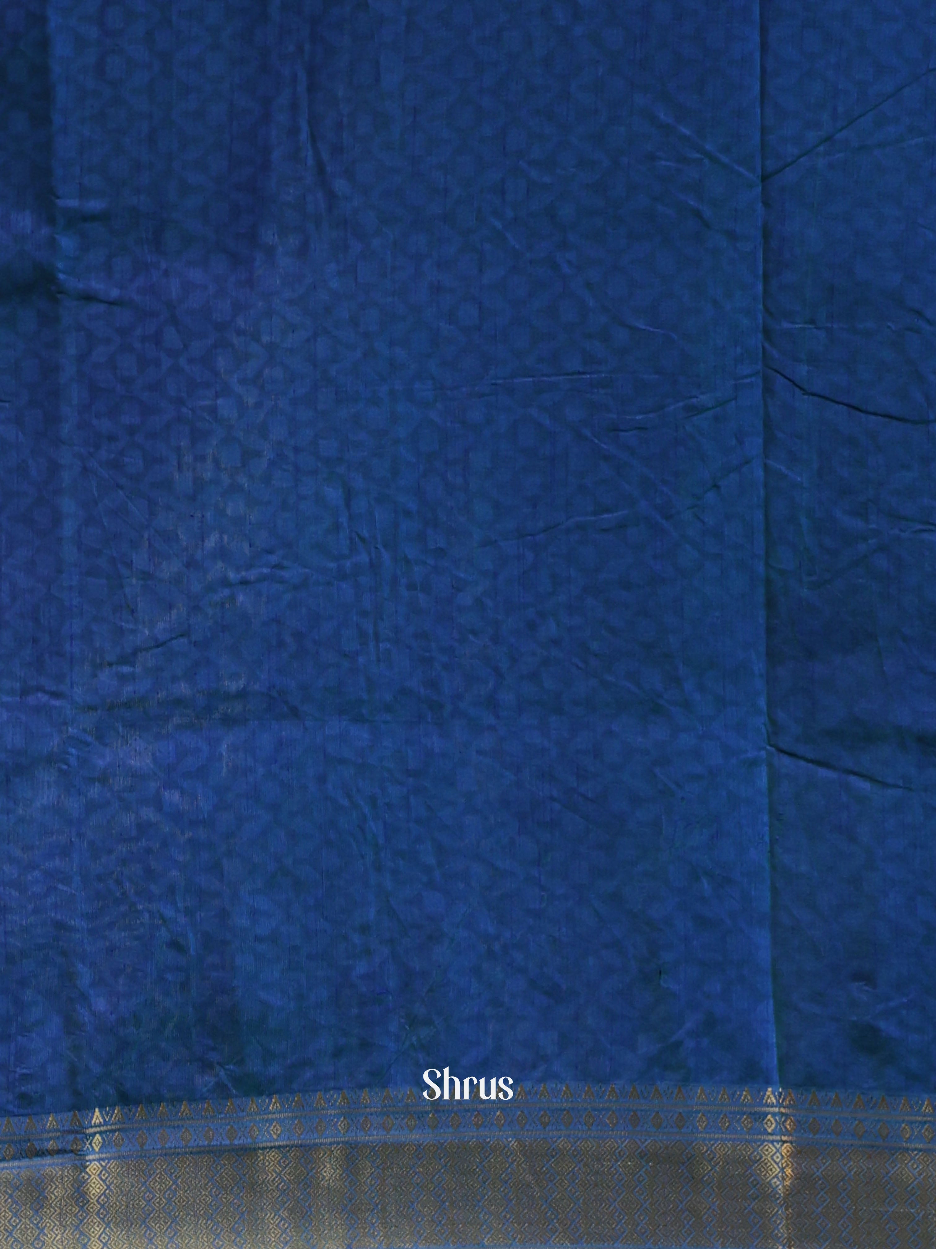 Green & Blue - Semi Patola Saree - Shop on Shrus.com