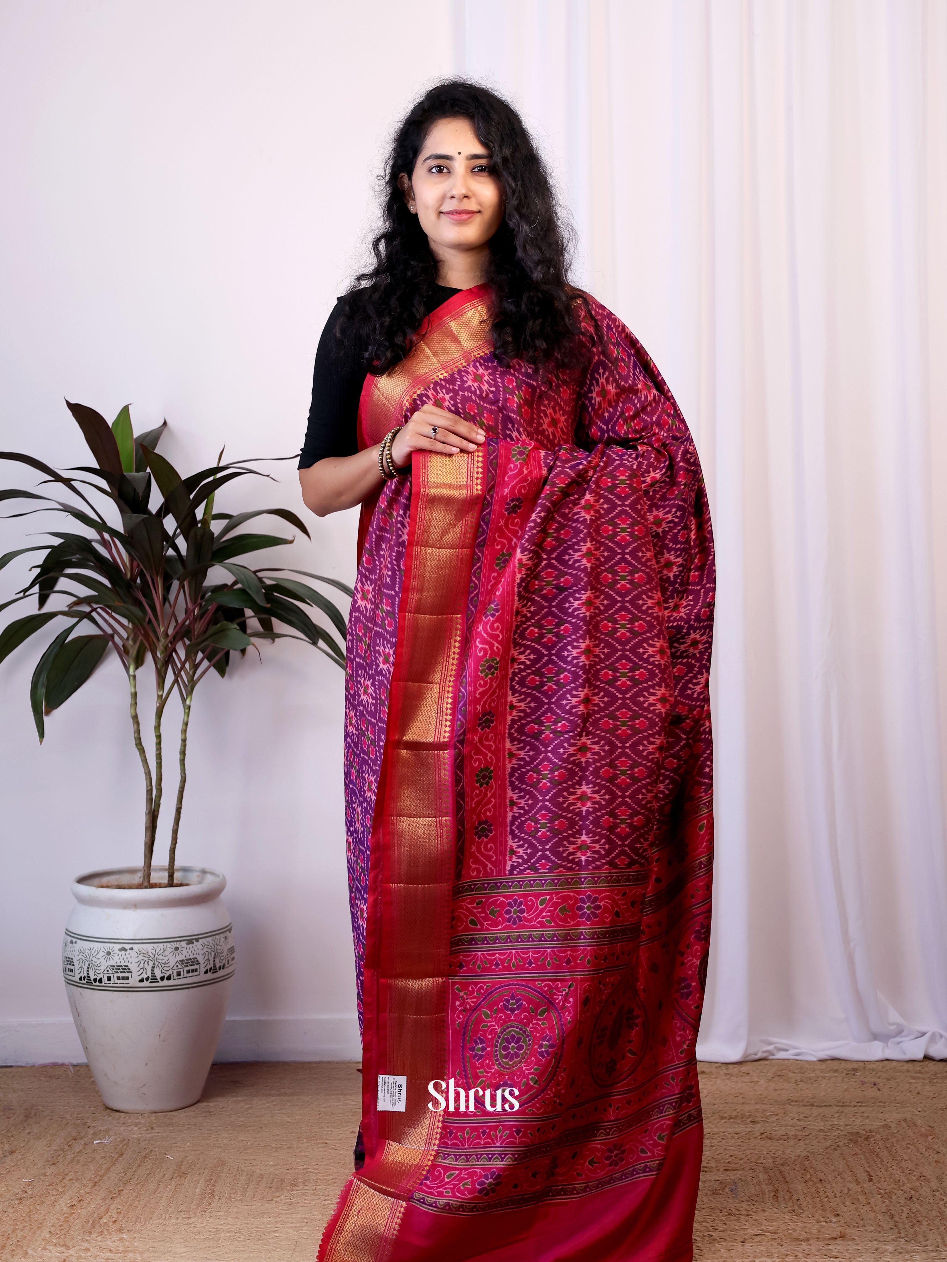 CIS23197 - Semi Patola Saree - Shop on Shrus.com