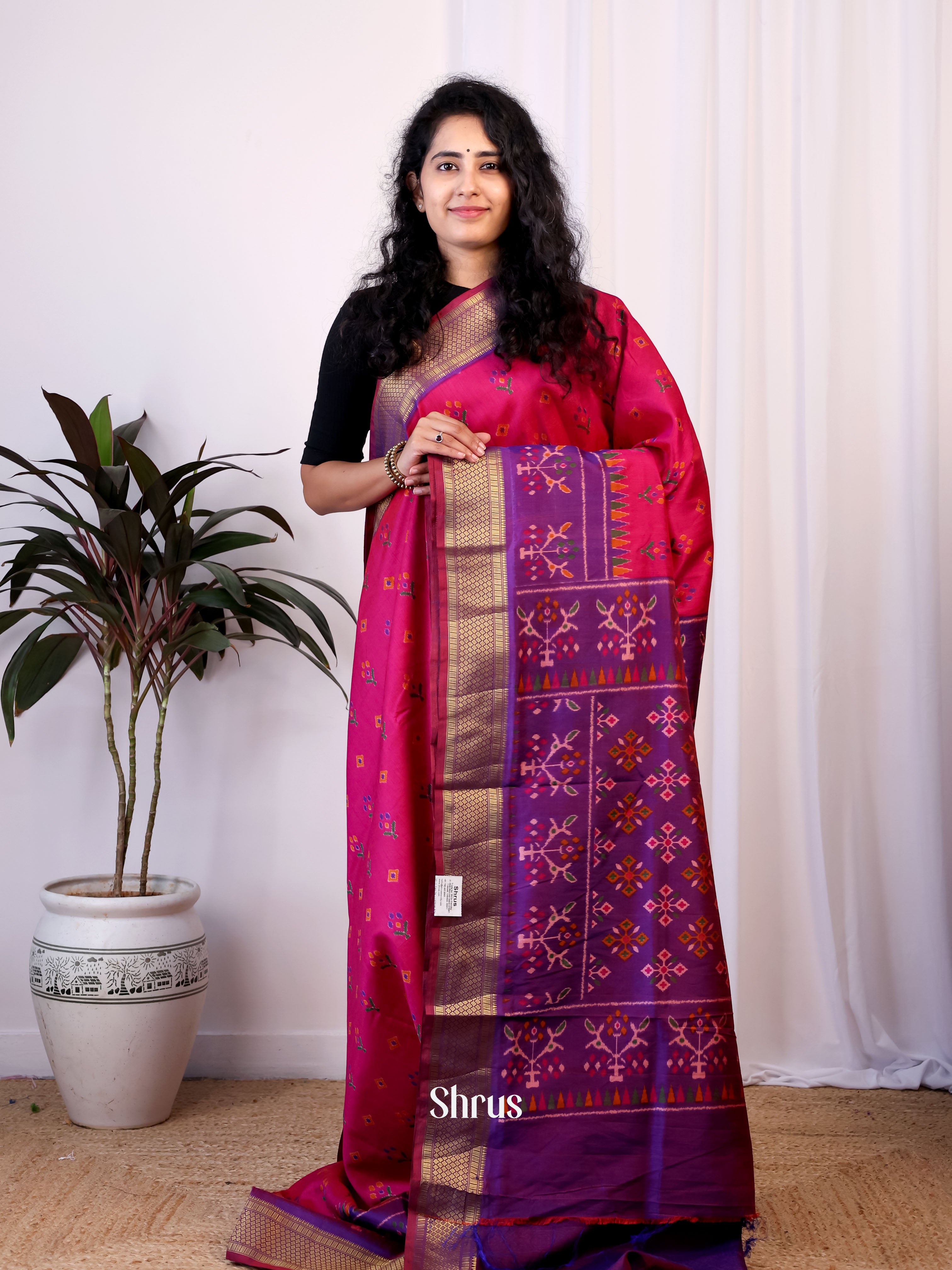 CIS23201 - Semi Patola Saree - Shop on Shrus.com