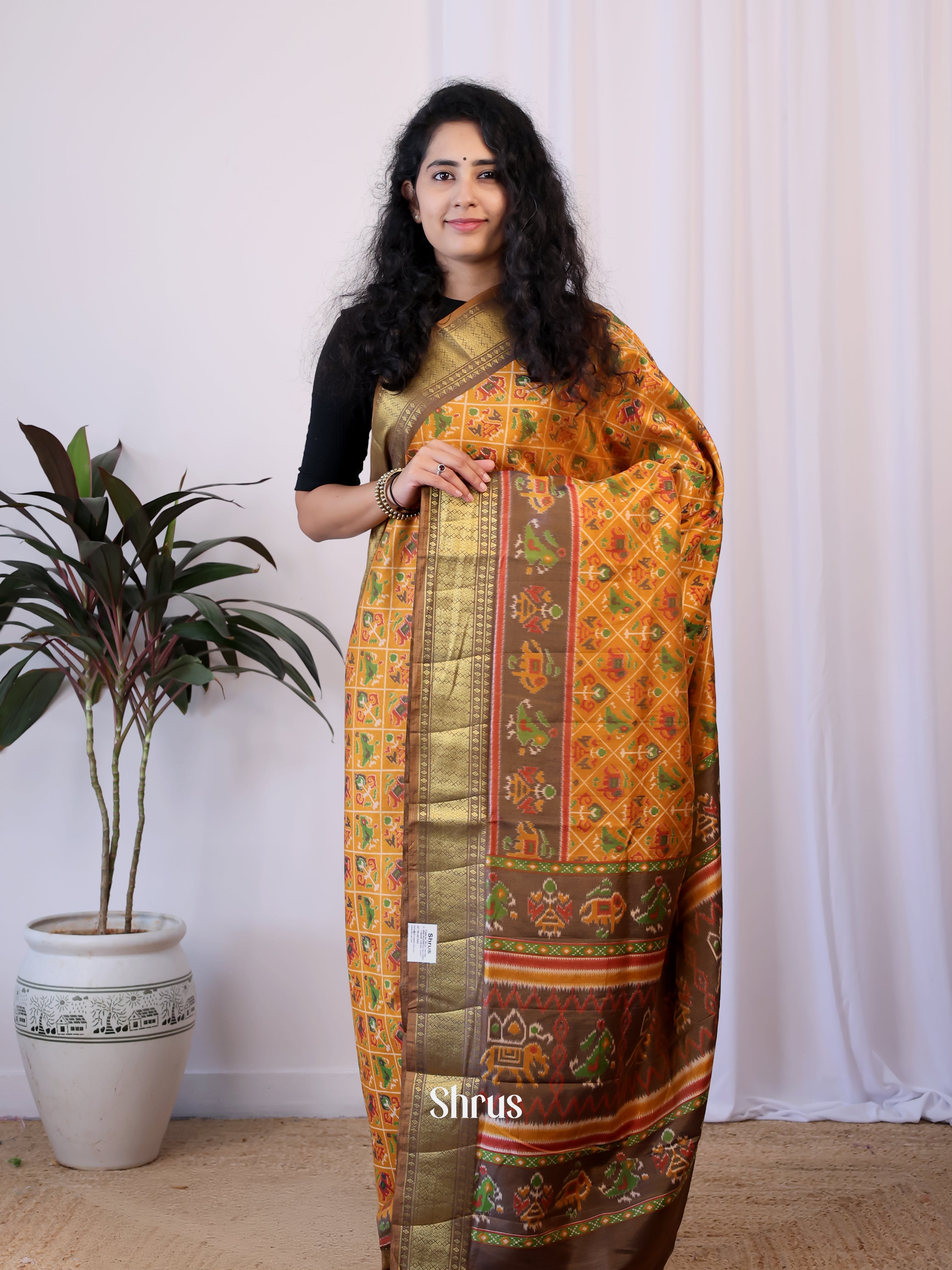 CIS23203 - Semi Patola Saree - Shop on Shrus.com