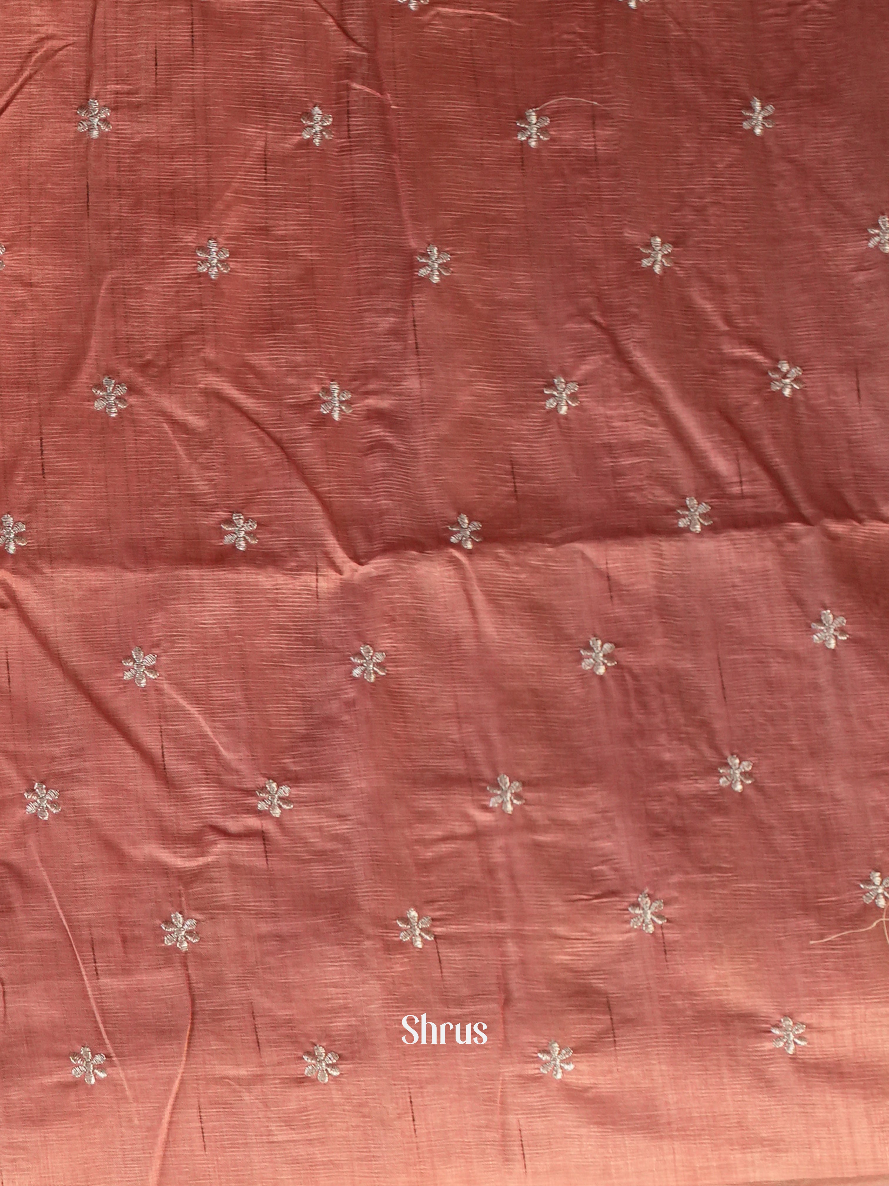 Brown - Semi Rawsilk Saree - Shop on Shrus.com