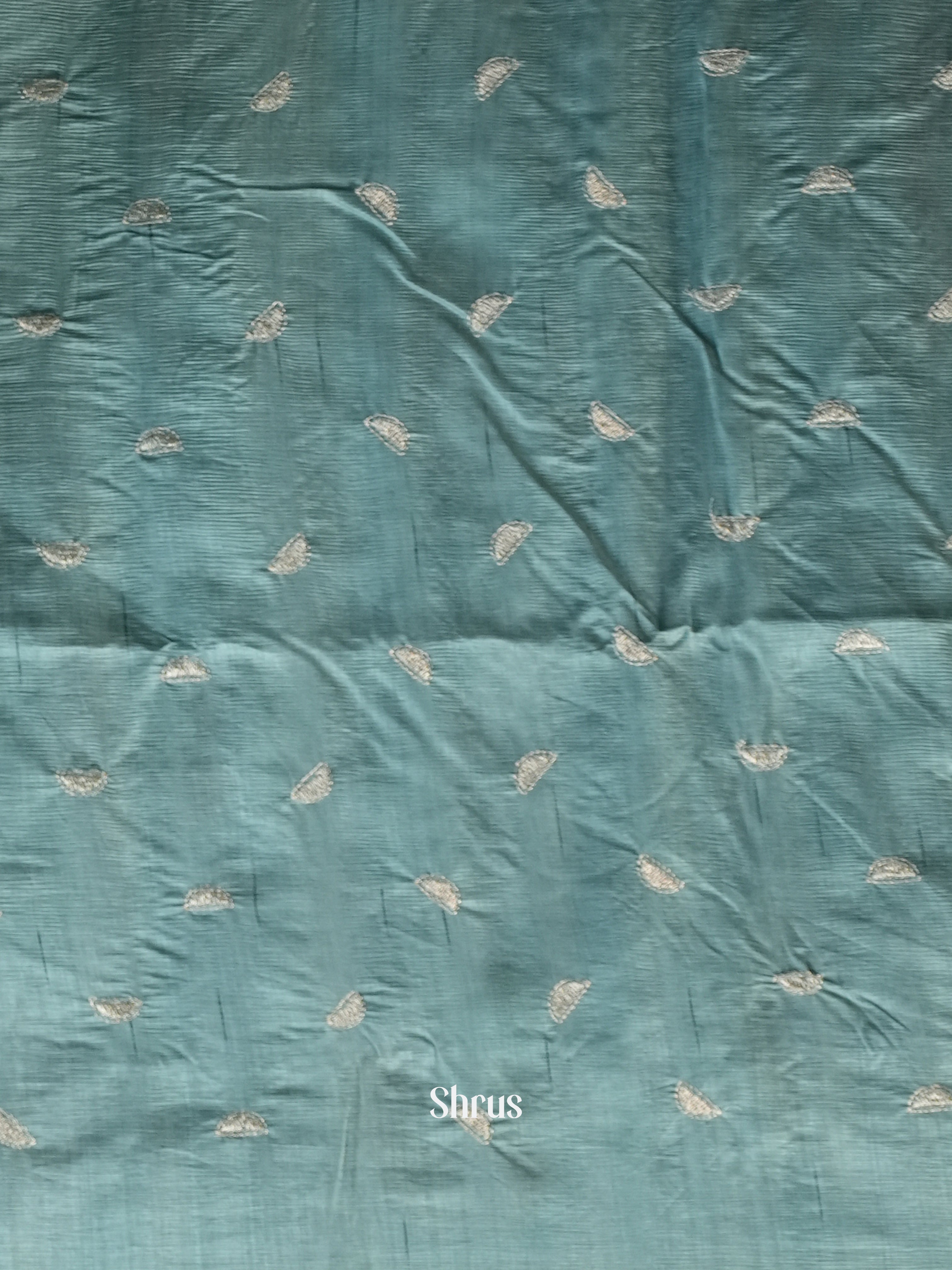 Grey - Semi Rawsilk Saree - Shop on Shrus.com
