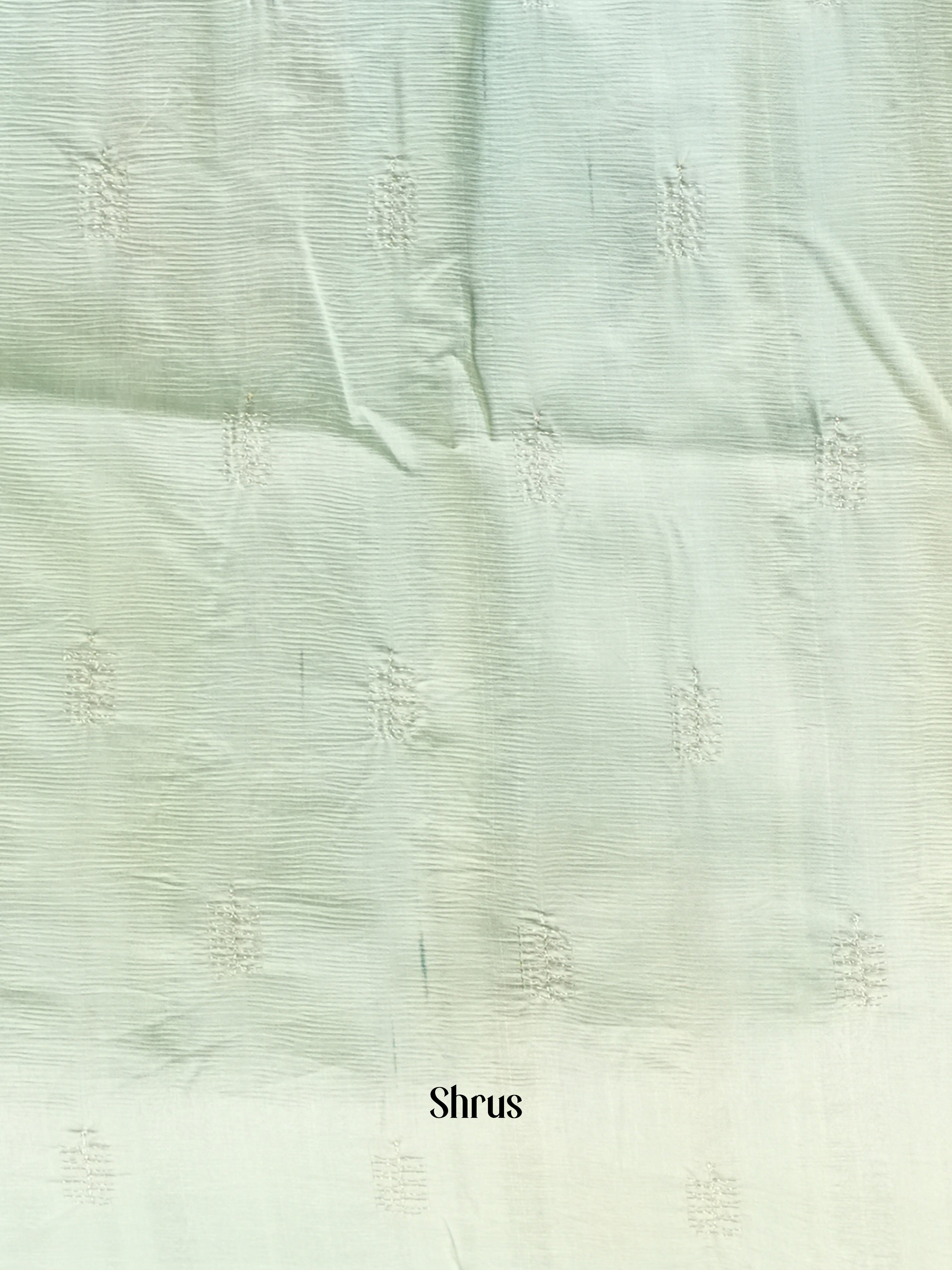 Pastel Green - Semi Rawsilk Saree - Shop on Shrus.com