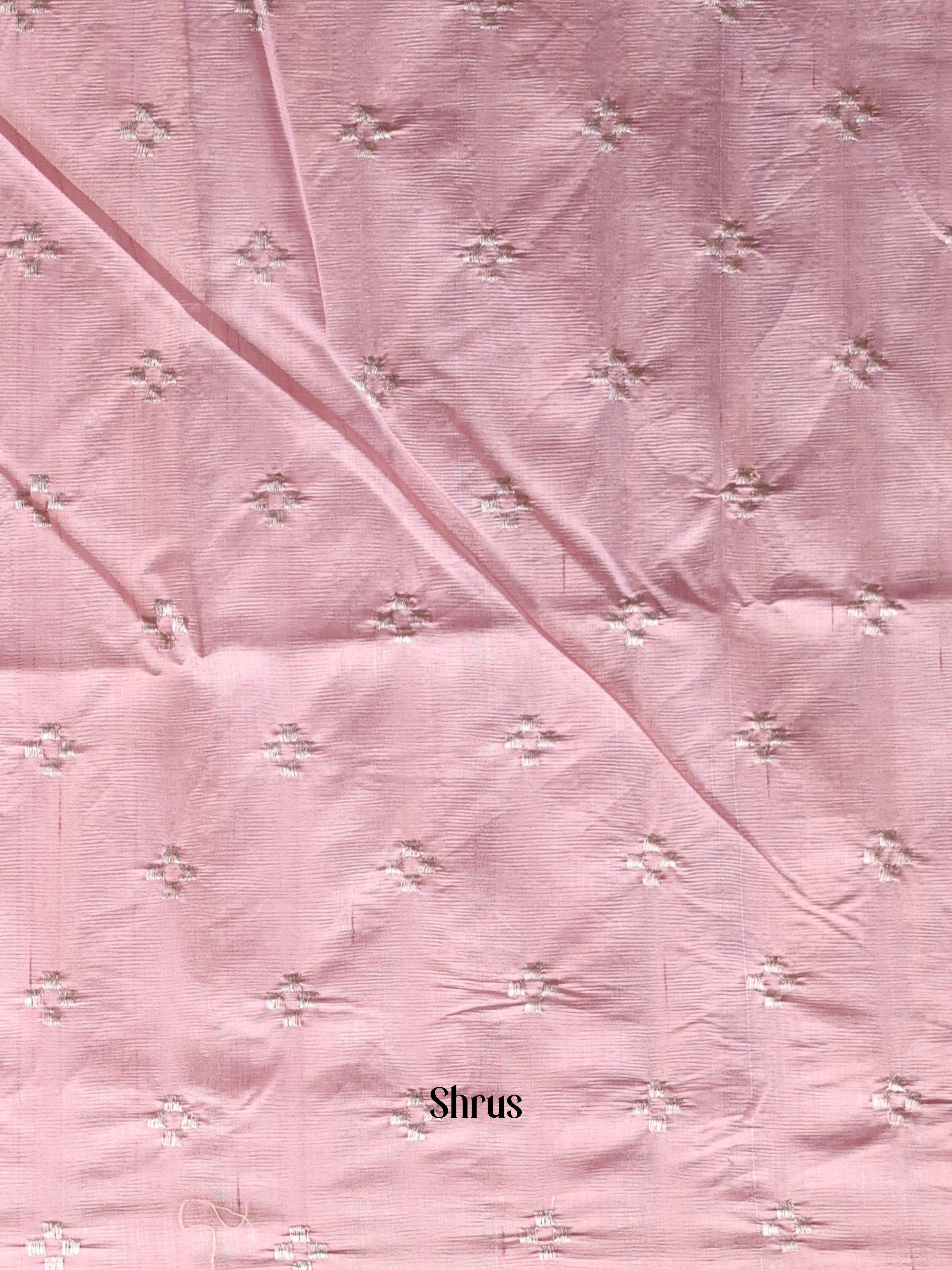 Pink - Semi Rawsilk Saree - Shop on Shrus.com