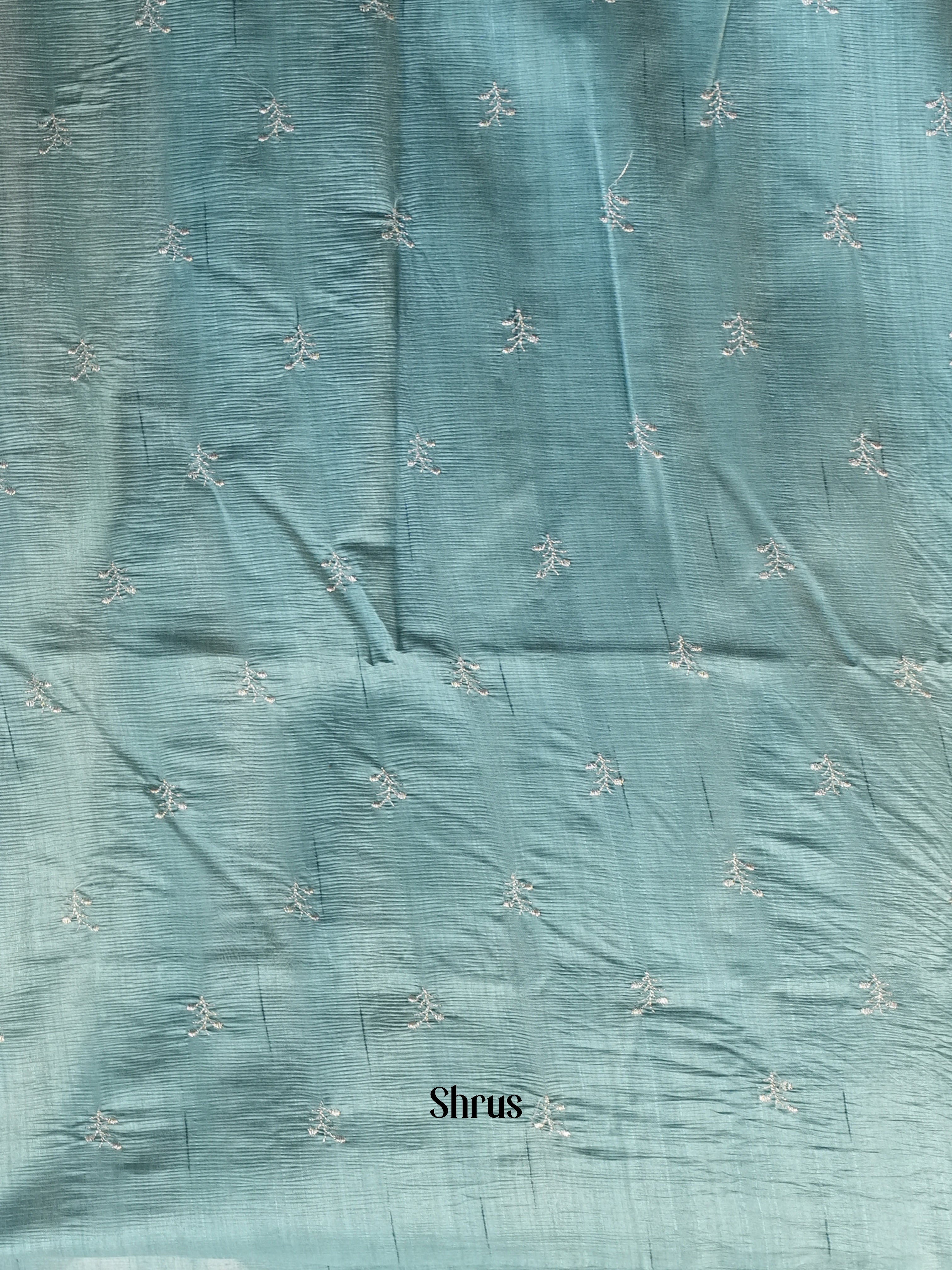 Grey - Semi Rawsilk Saree - Shop on Shrus.com
