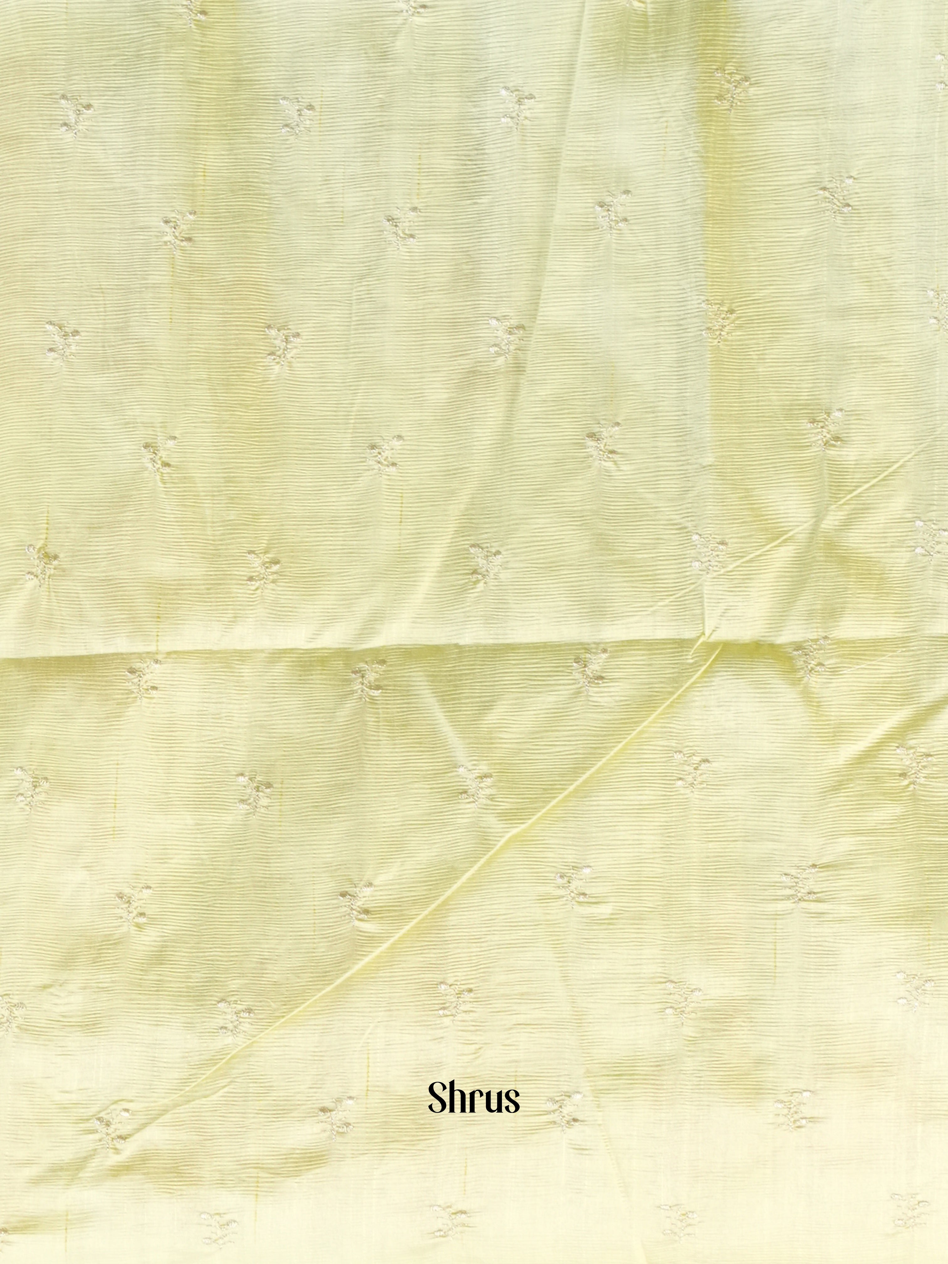 Green - Semi Rawsilk Saree - Shop on Shrus.com