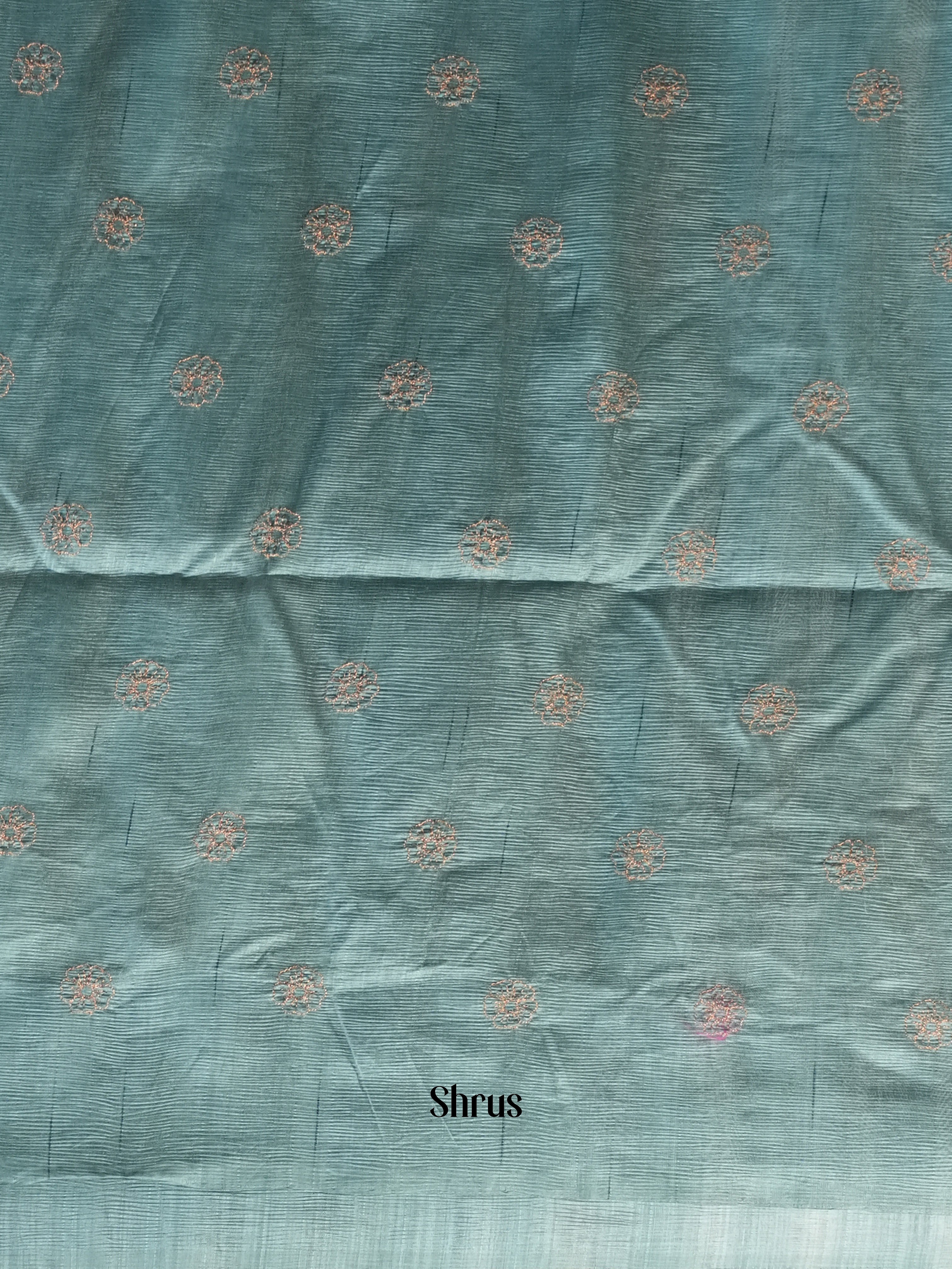 Grey- Semi Rawsilk Saree - Shop on Shrus.com