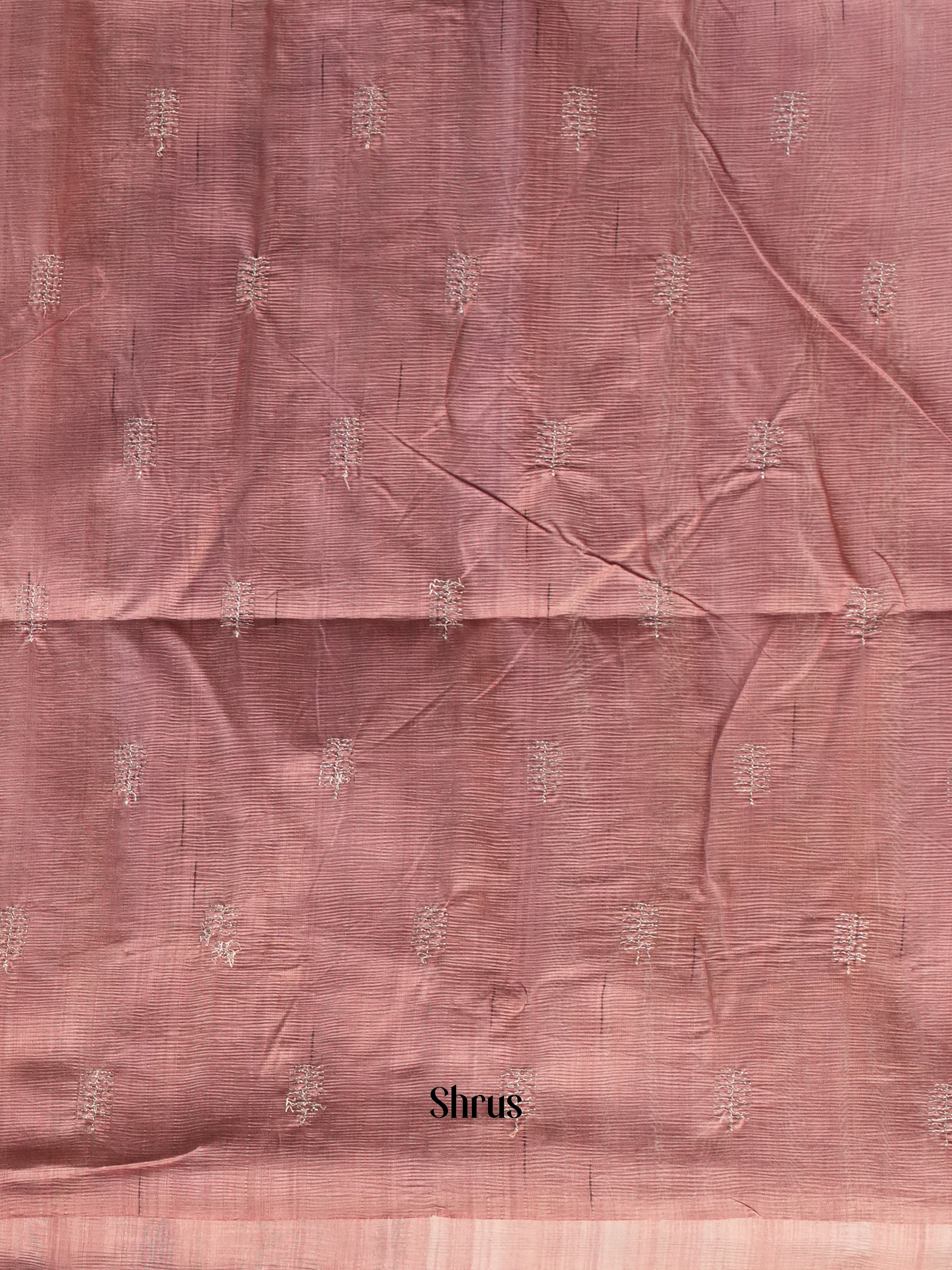 Brown - Semi Rawsilk Saree - Shop on Shrus.com