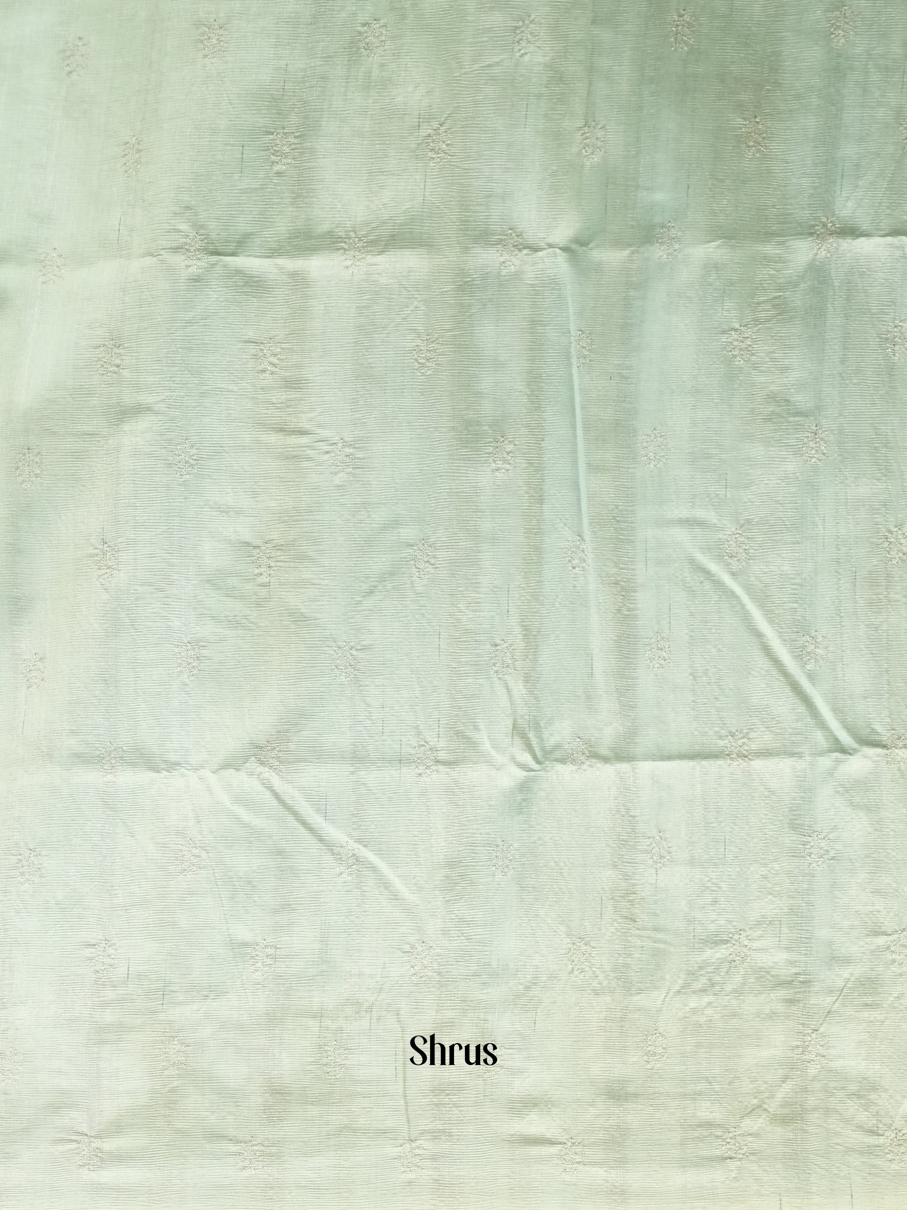 Pastel Green - Semi Rawsilk Saree - Shop on Shrus.com
