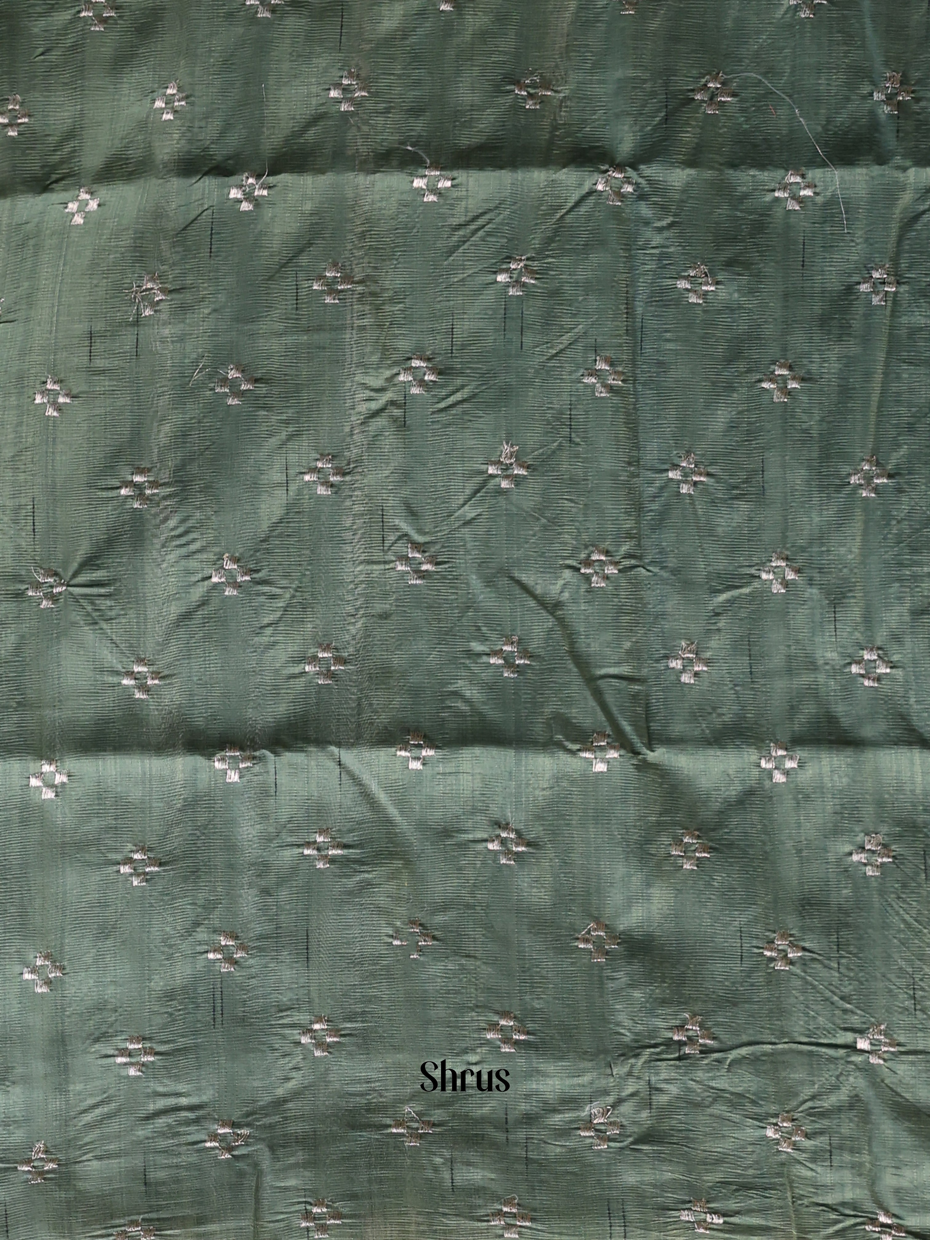 Grey - Semi Rawsilk Saree - Shop on Shrus.com
