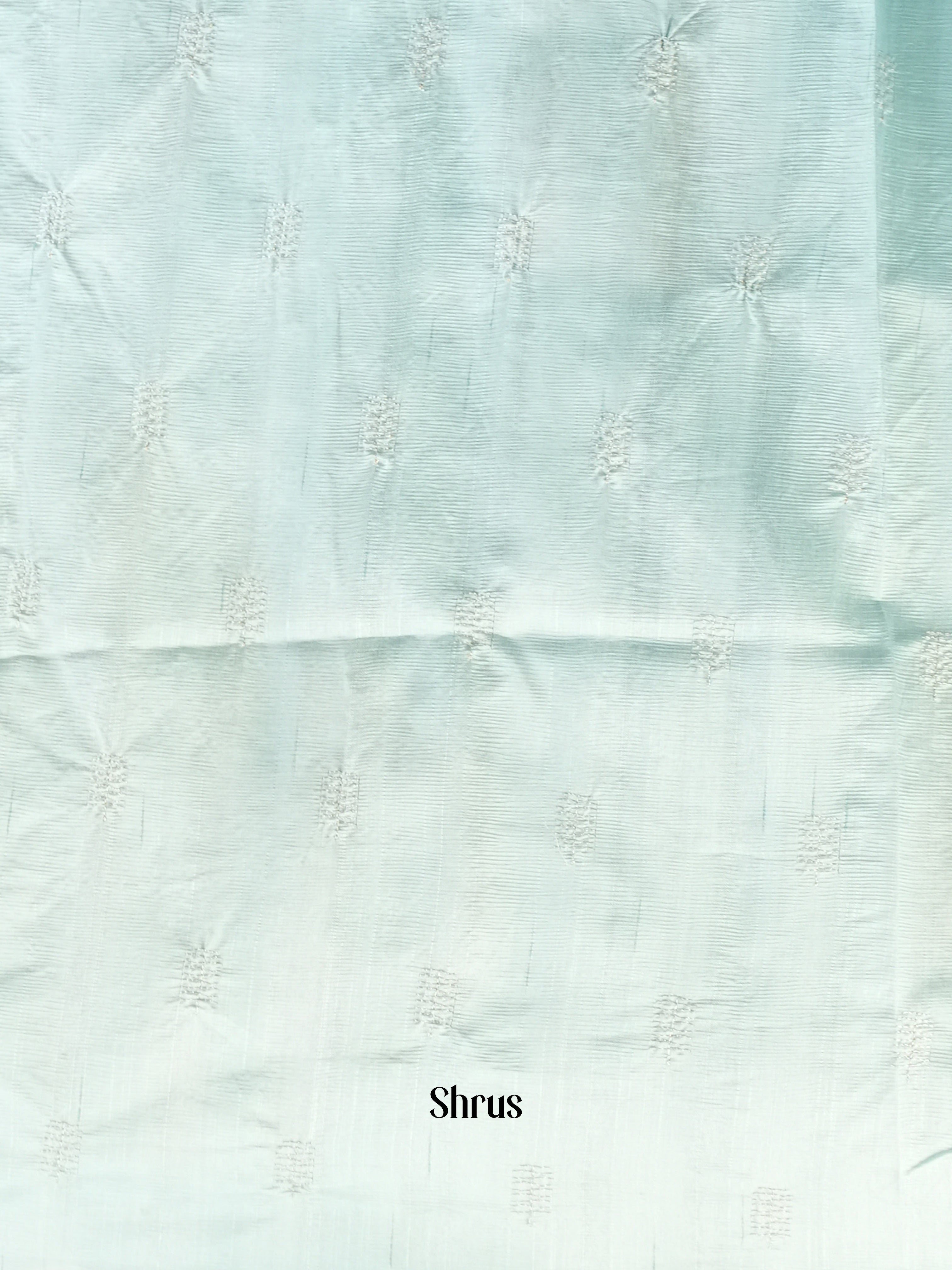 Pastel Blue - Semi Rawsilk Saree - Shop on Shrus.com