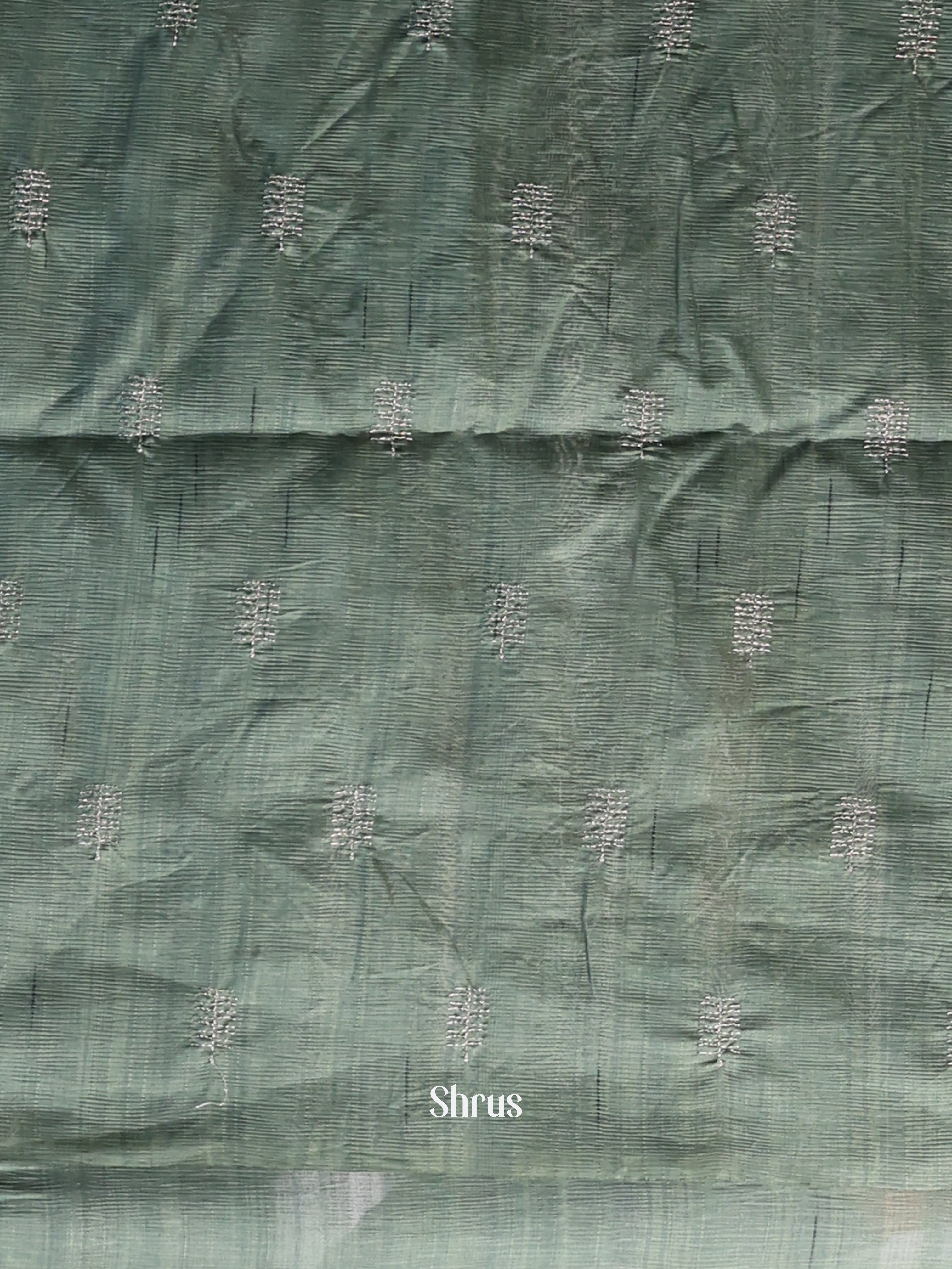 Grey - Semi Rawsilk Saree - Shop on Shrus.com