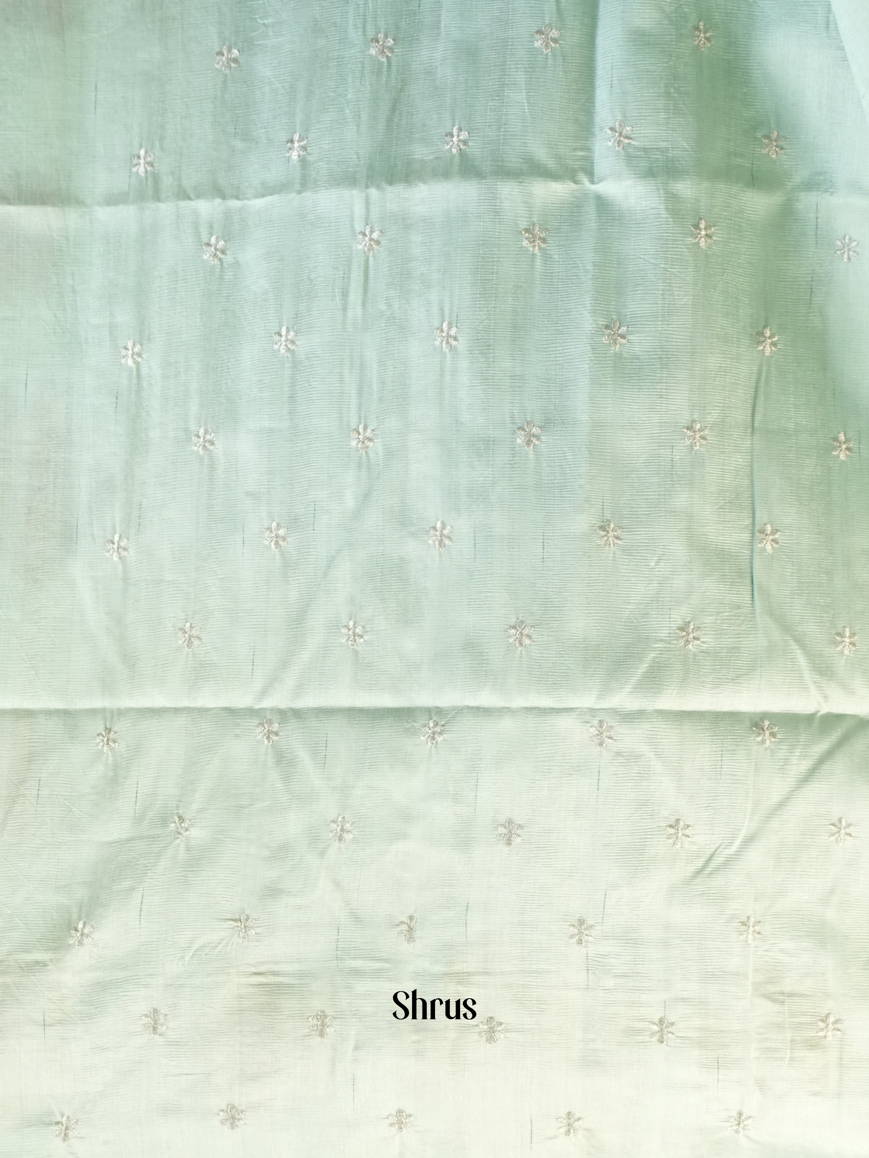 Green - Semi Rawsilk Saree - Shop on Shrus.com