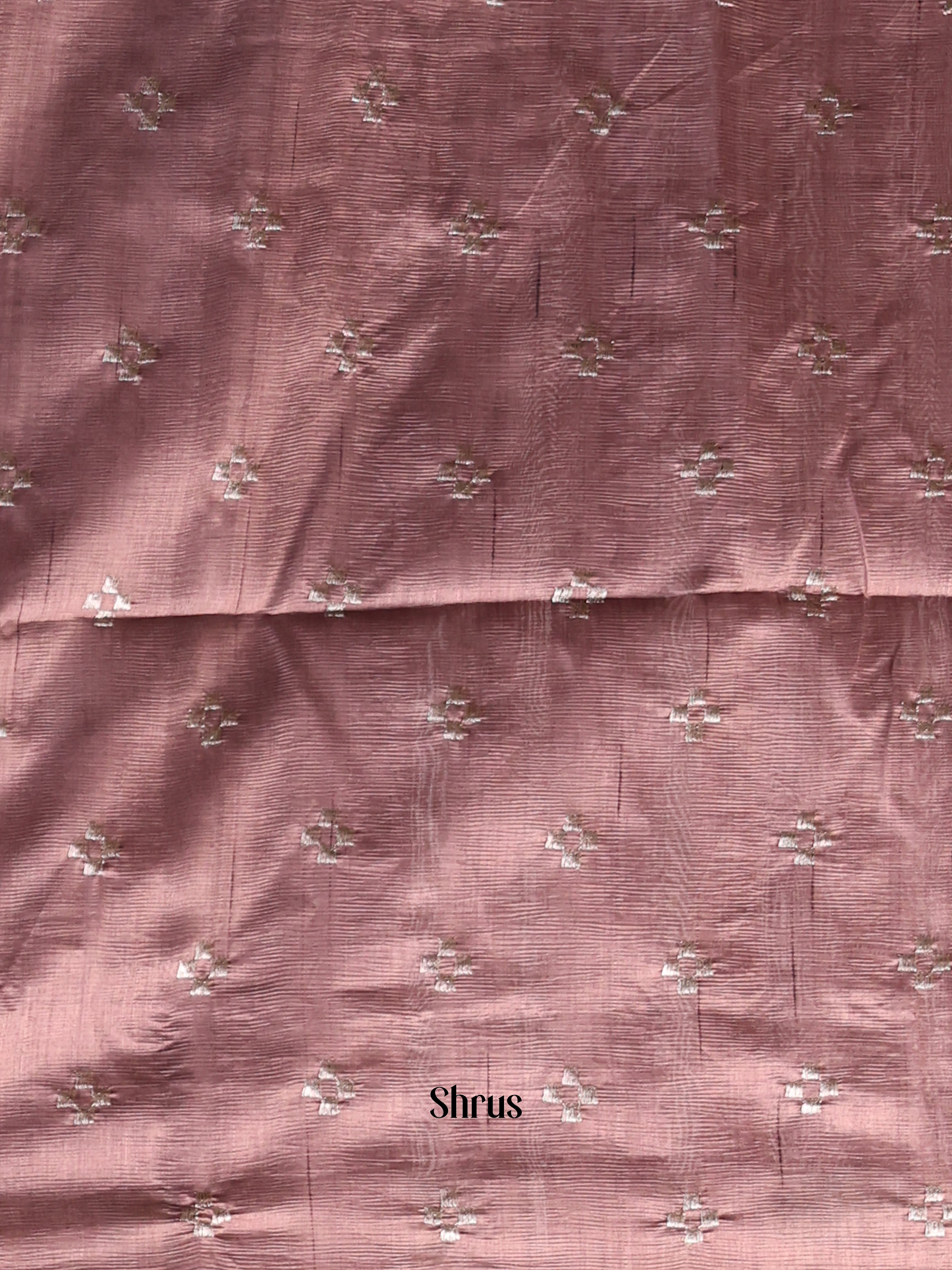 Pastel Purple - Semi Rawsilk Saree - Shop on Shrus.com