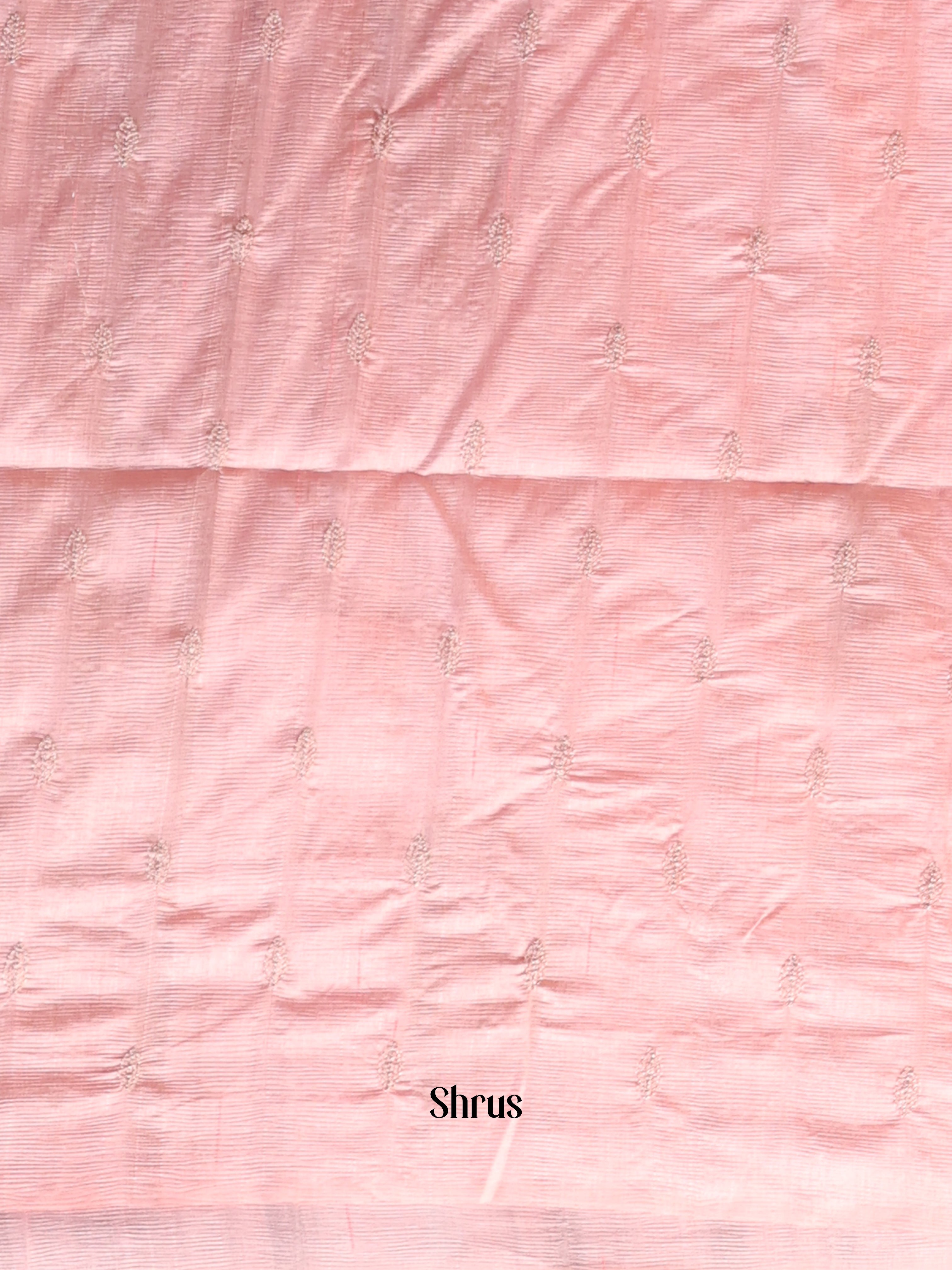 Pink - Semi Rawsilk Saree - Shop on Shrus.com