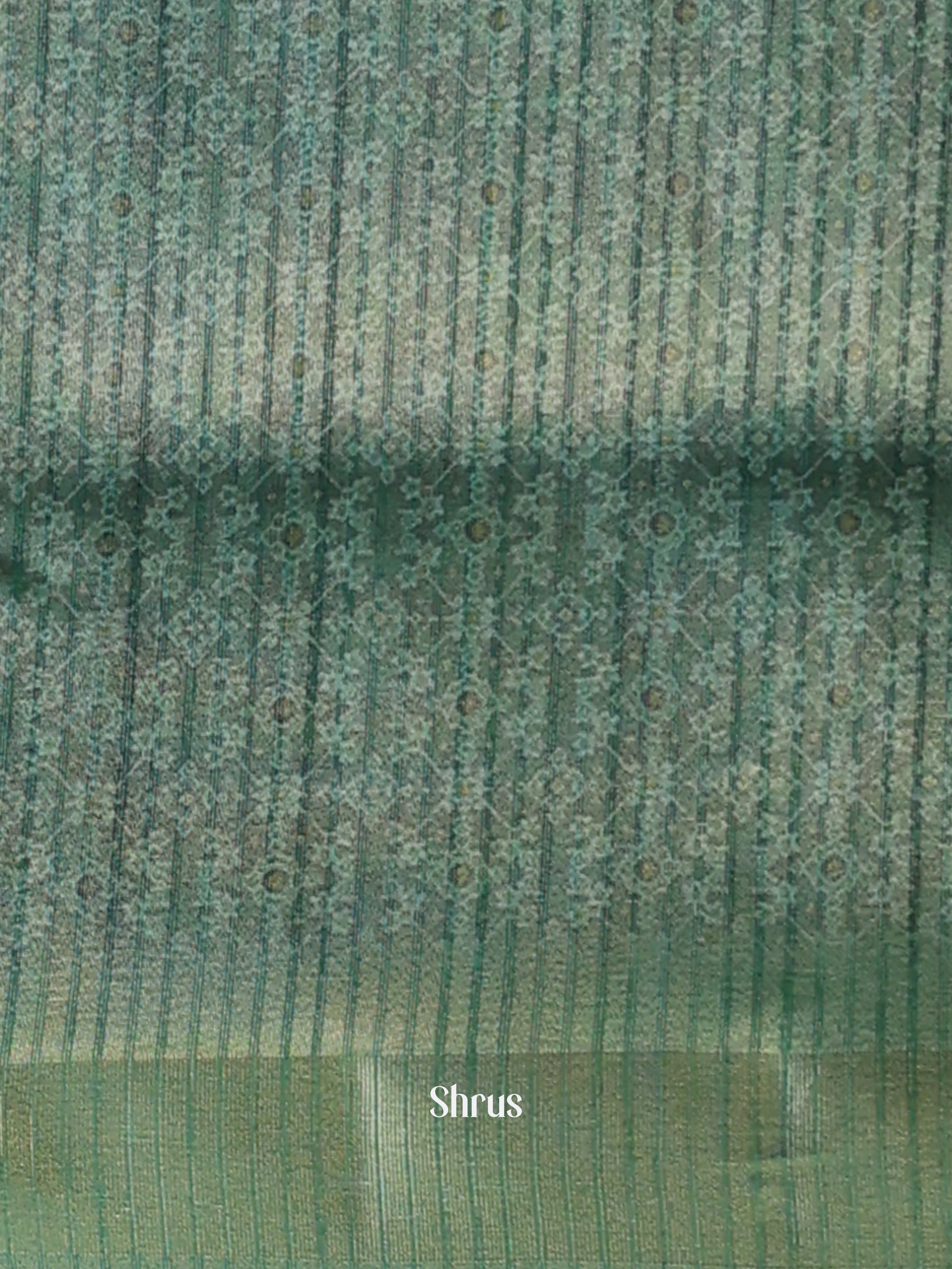 Green - Semi Patola Saree - Shop on Shrus.com