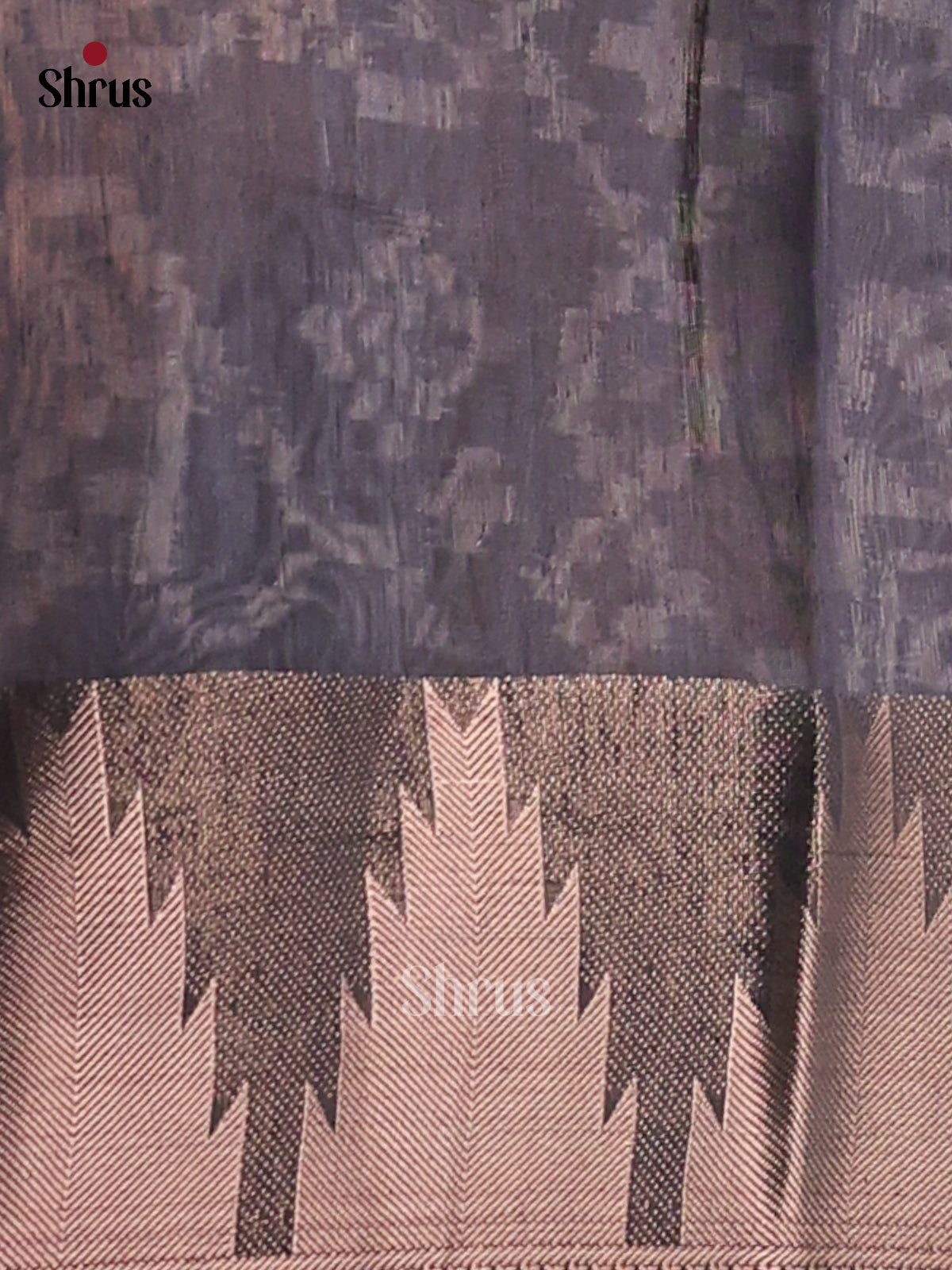 Navy Blue - Semi Chanderi - CIS23334 - Shop on Shrus.com
