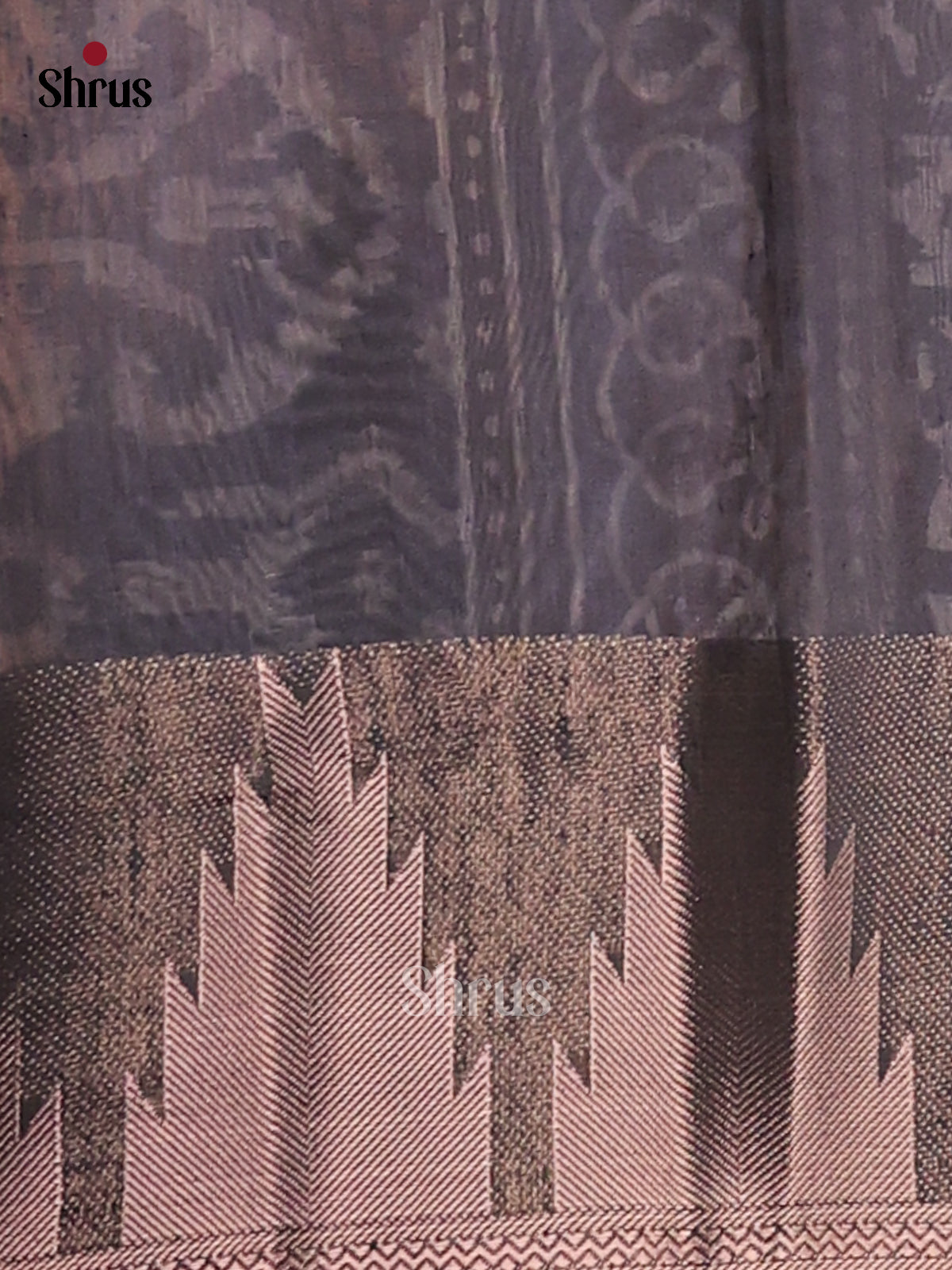 Navy blue - Semi Chanderi - CIS23338 - Shop on Shrus.com