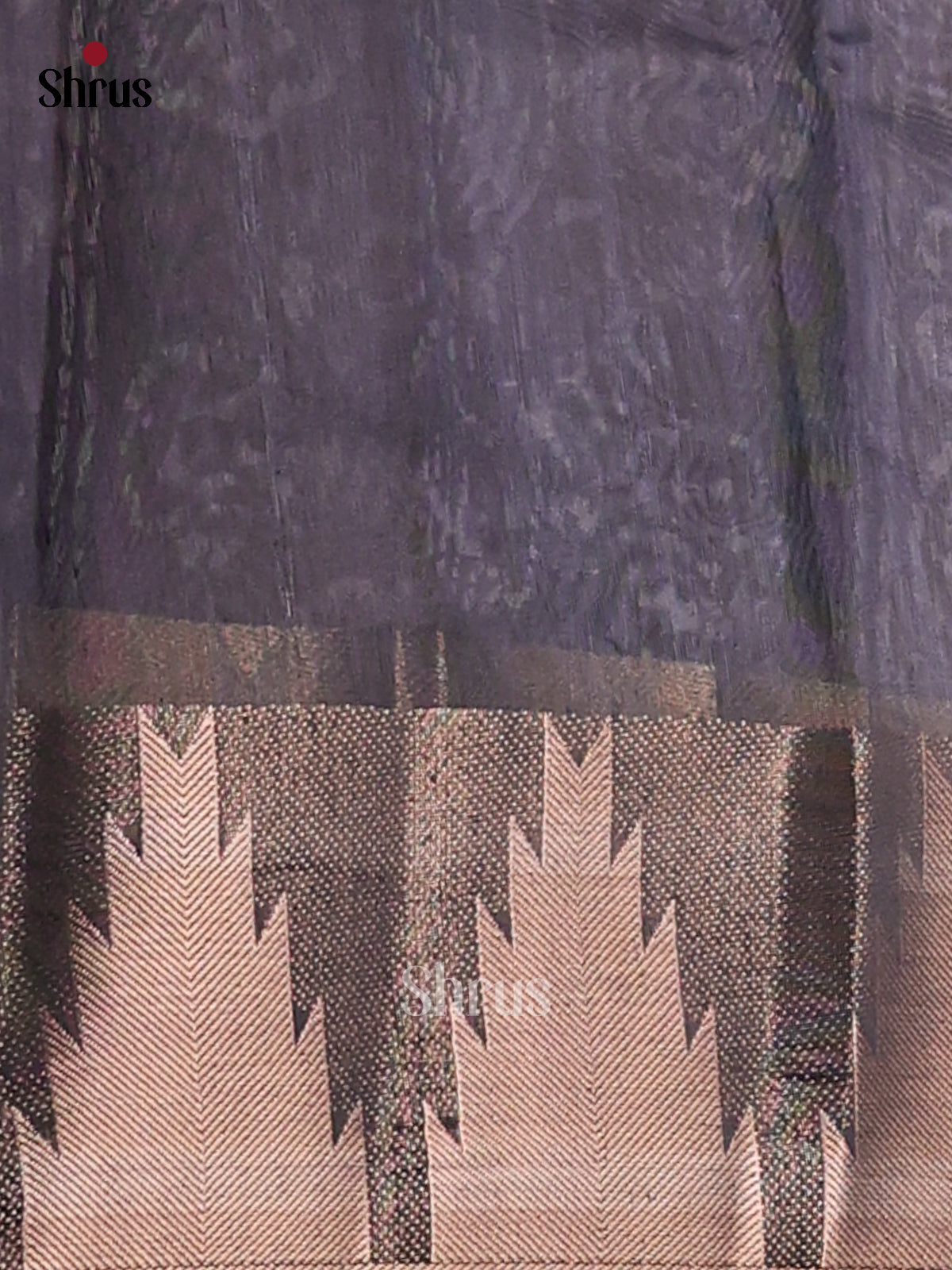 Navy Blue - Semi Chanderi - CIS23340 - Shop on Shrus.com