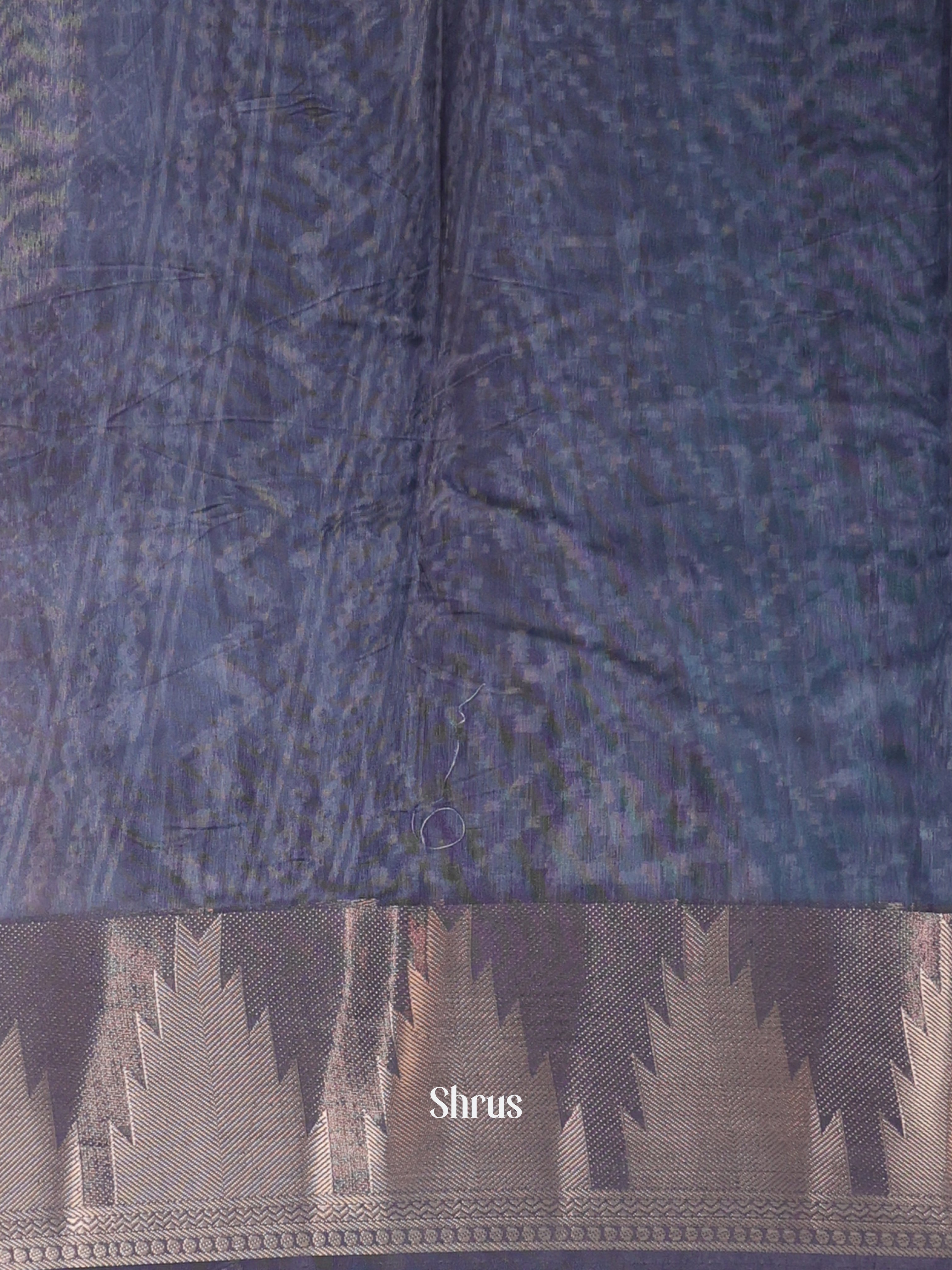 Black - Semi Chanderi Saree - Shop on Shrus.com