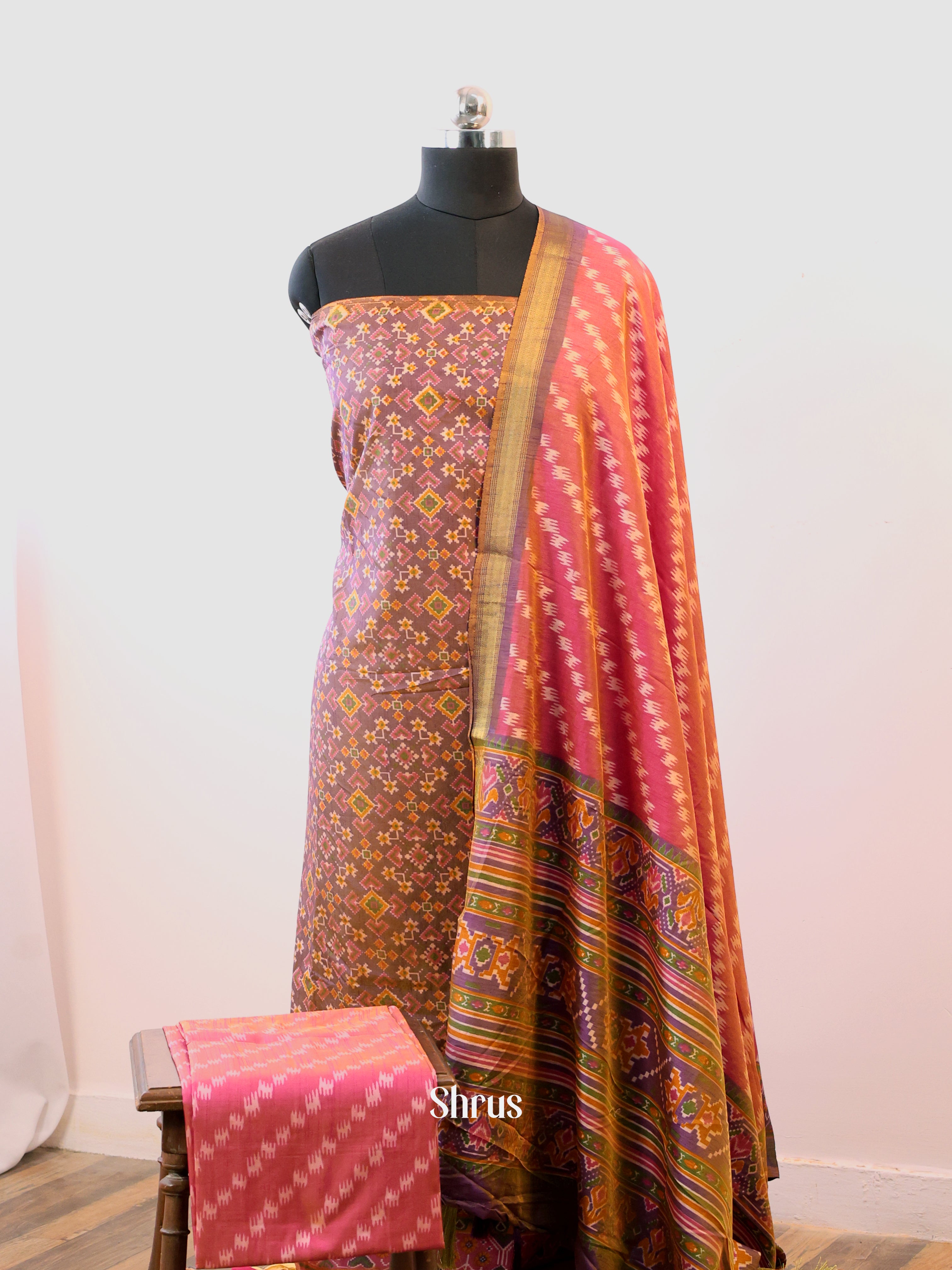 CIS23352 - semi patola salwar - Shop on Shrus.com