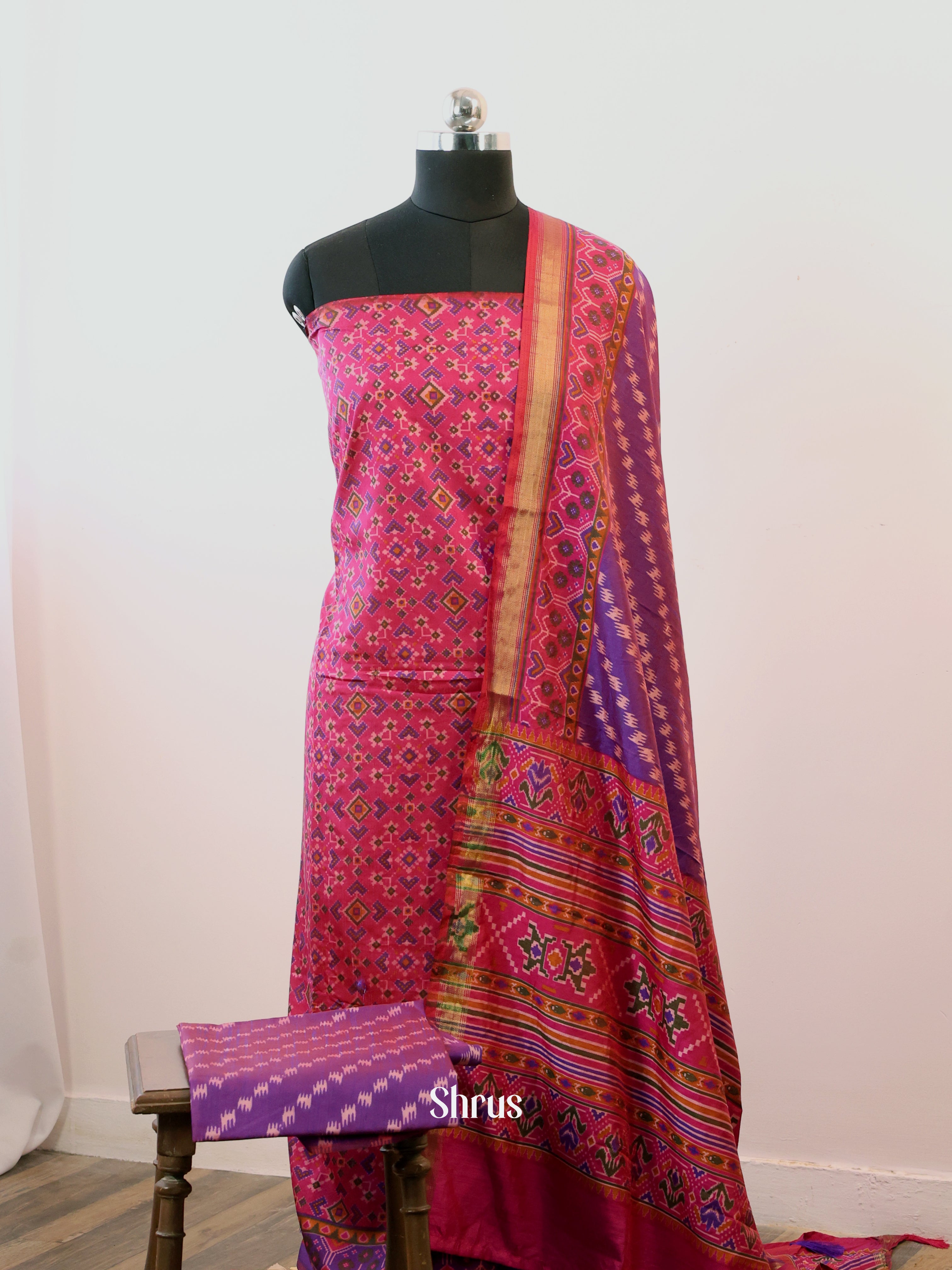 CIS23354 - semi patola salwar - Shop on Shrus.com