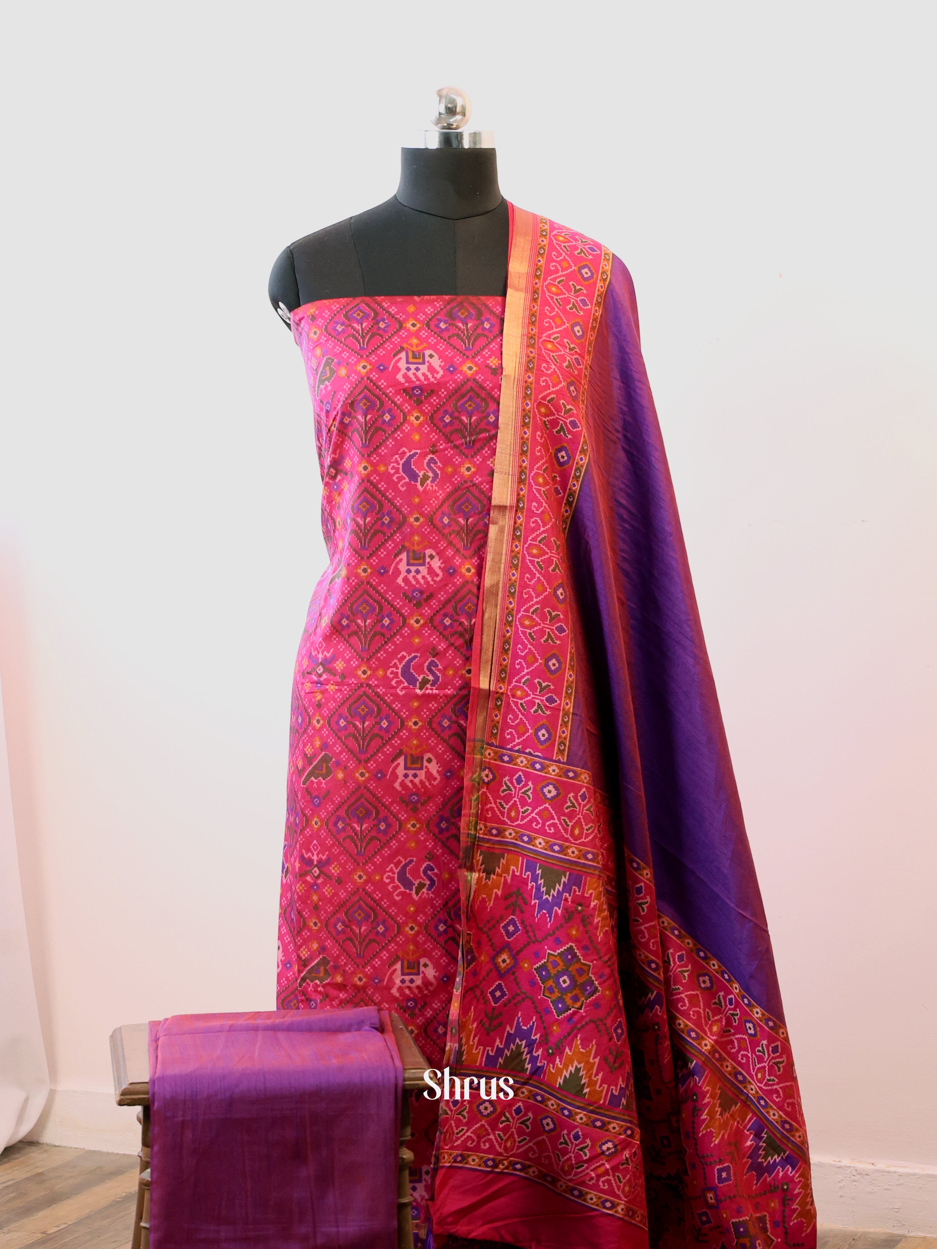CIS23357 - semi patola salwar - Shop on Shrus.com