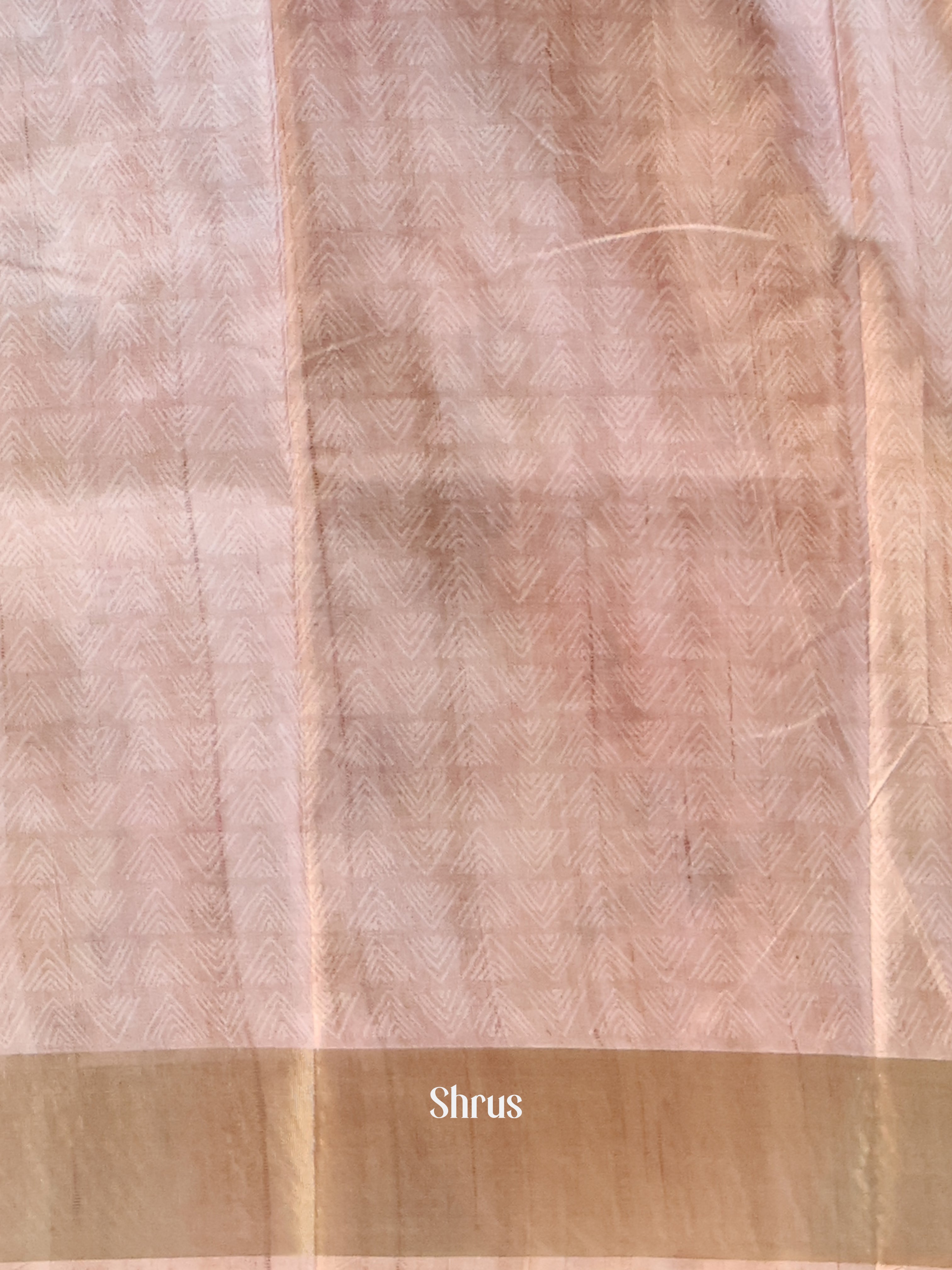 Lite Peach - Champa semitussar Saree - Shop on Shrus.com