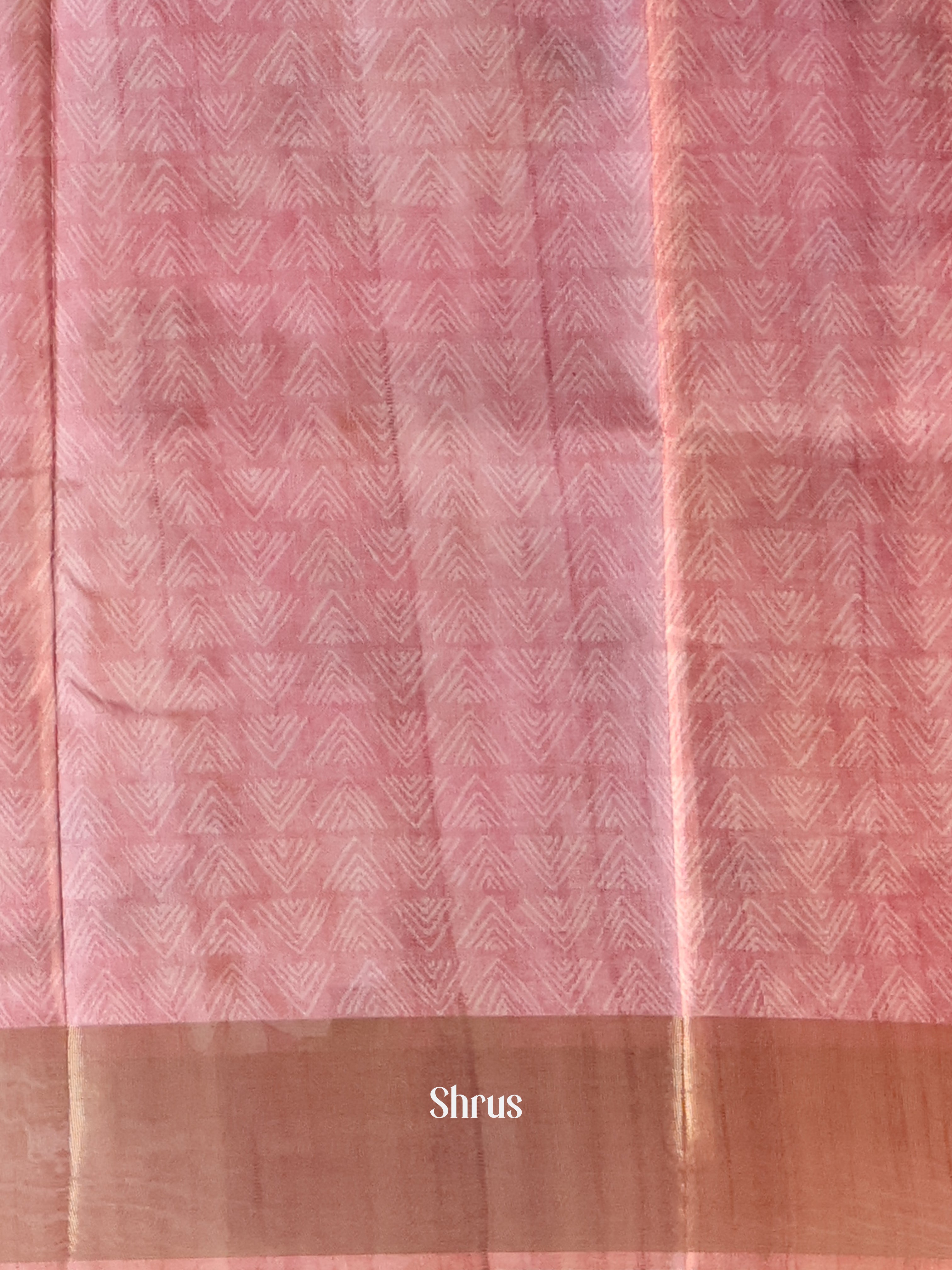 Pink- Champa semitussar Saree - Shop on Shrus.com