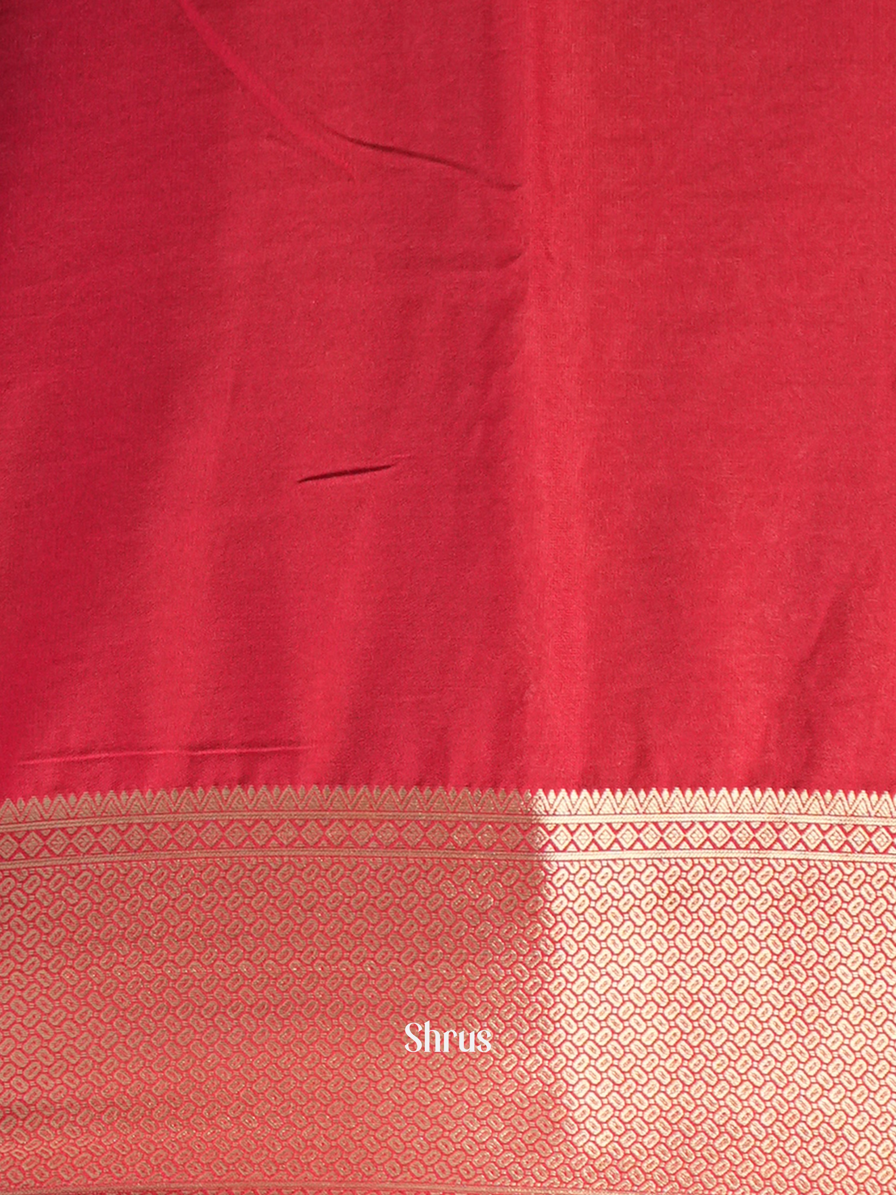 Green & Red - Mysoresilk-halfpure Saree - Shop on Shrus.com
