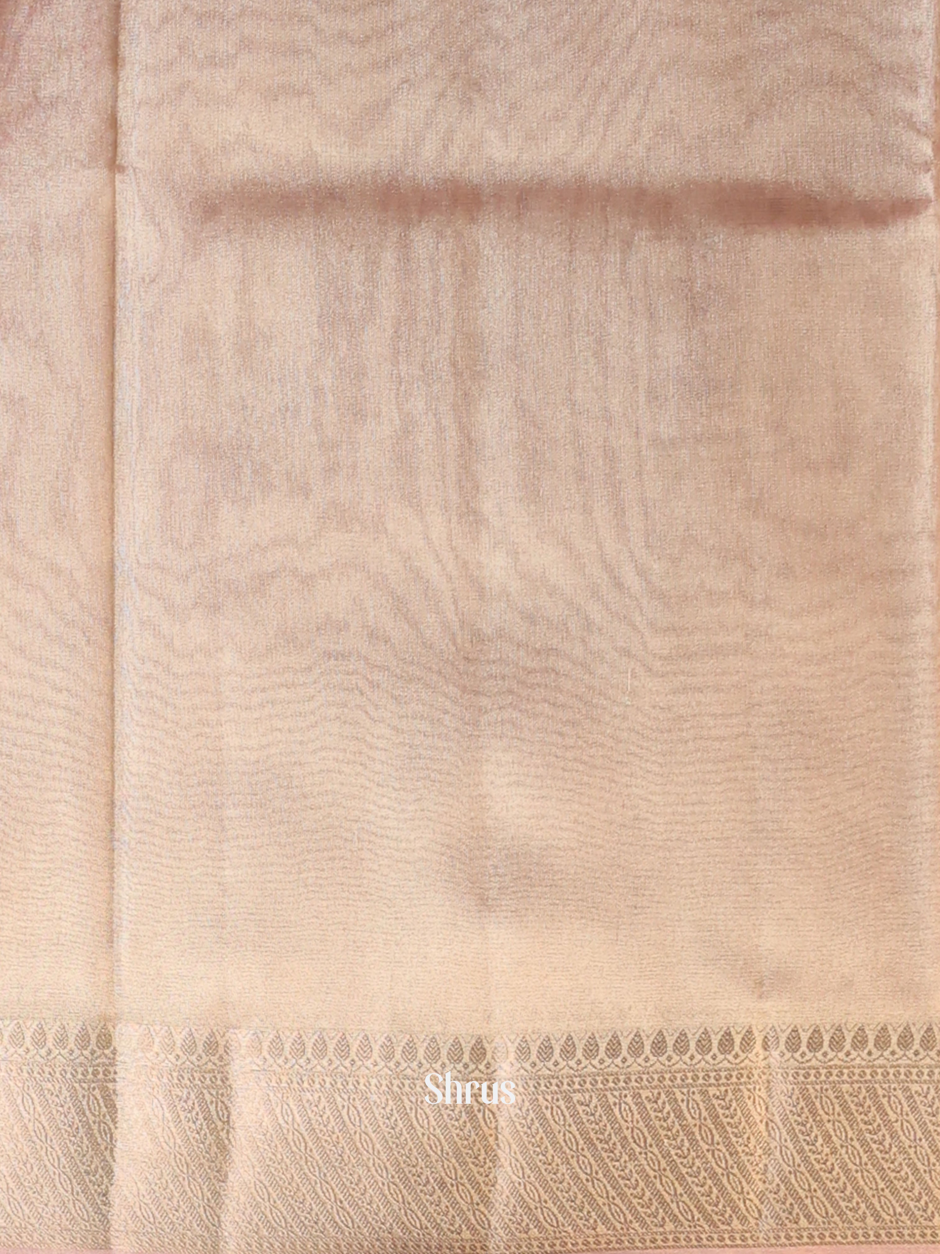 Rose Gold - Semi Tissue Saree - Shop on Shrus.com