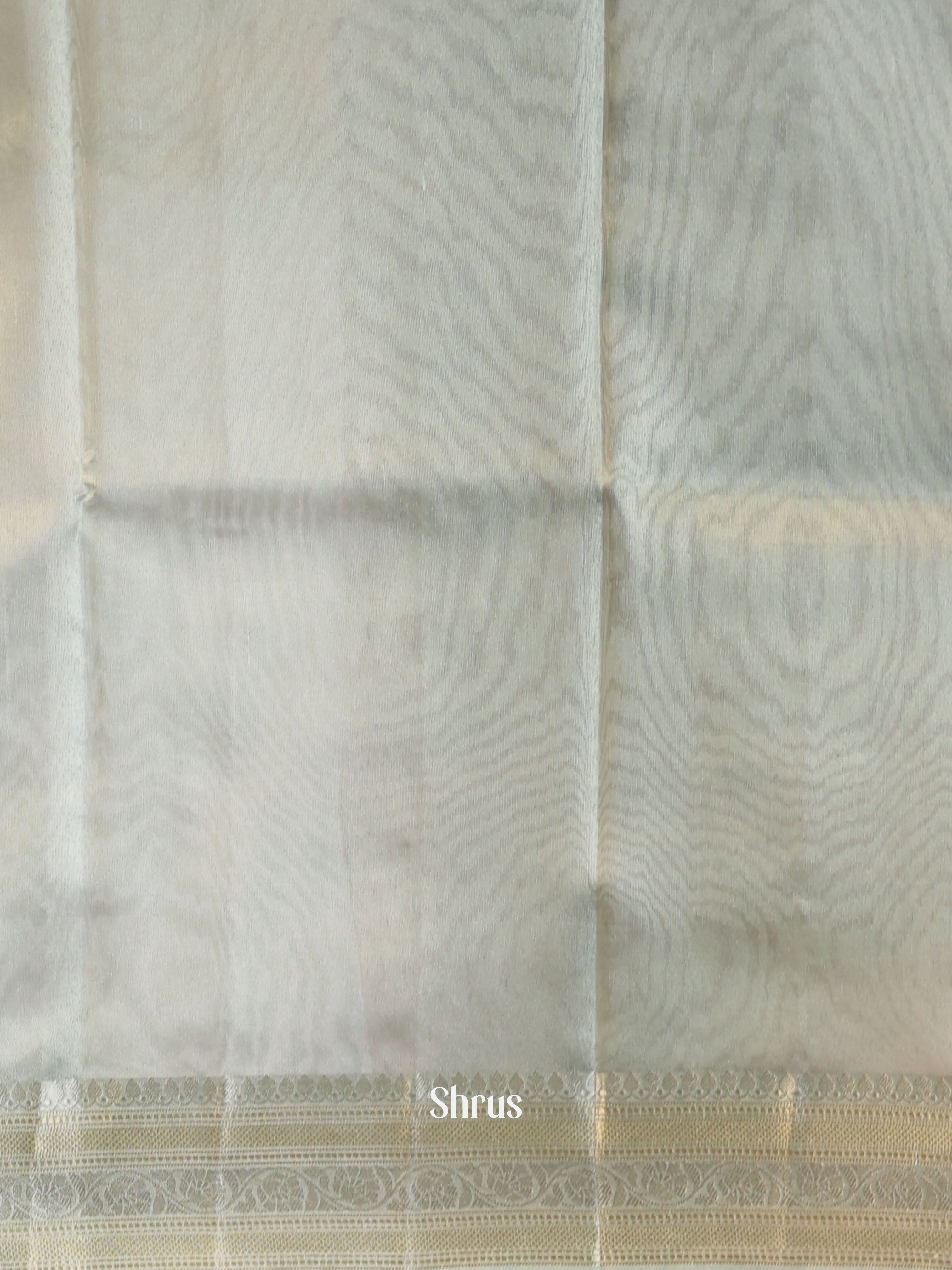 Pista green - Semi Tissue Saree - Shop on Shrus.com