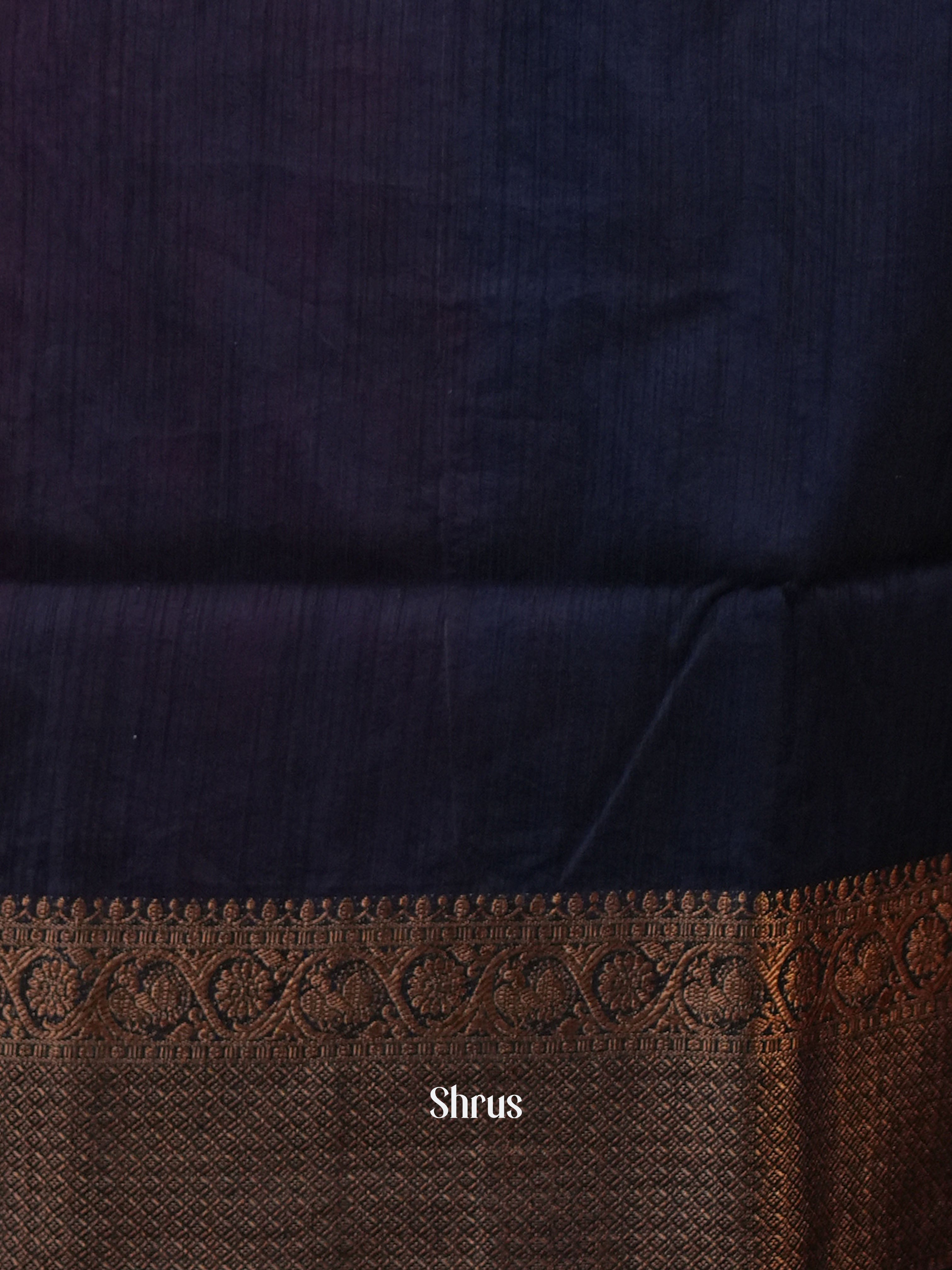Red & Blue - Semi Jute Saree - Shop on Shrus.com