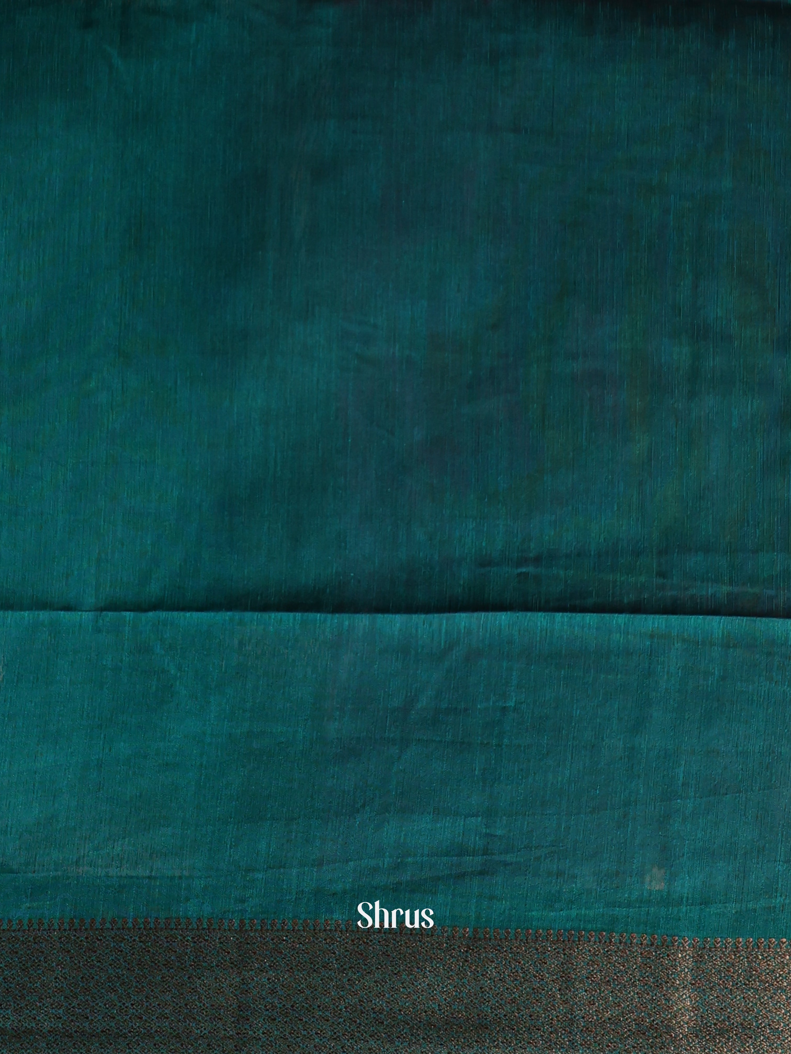 Maroon & Peacock Green- Semi Jute Saree - Shop on Shrus.com