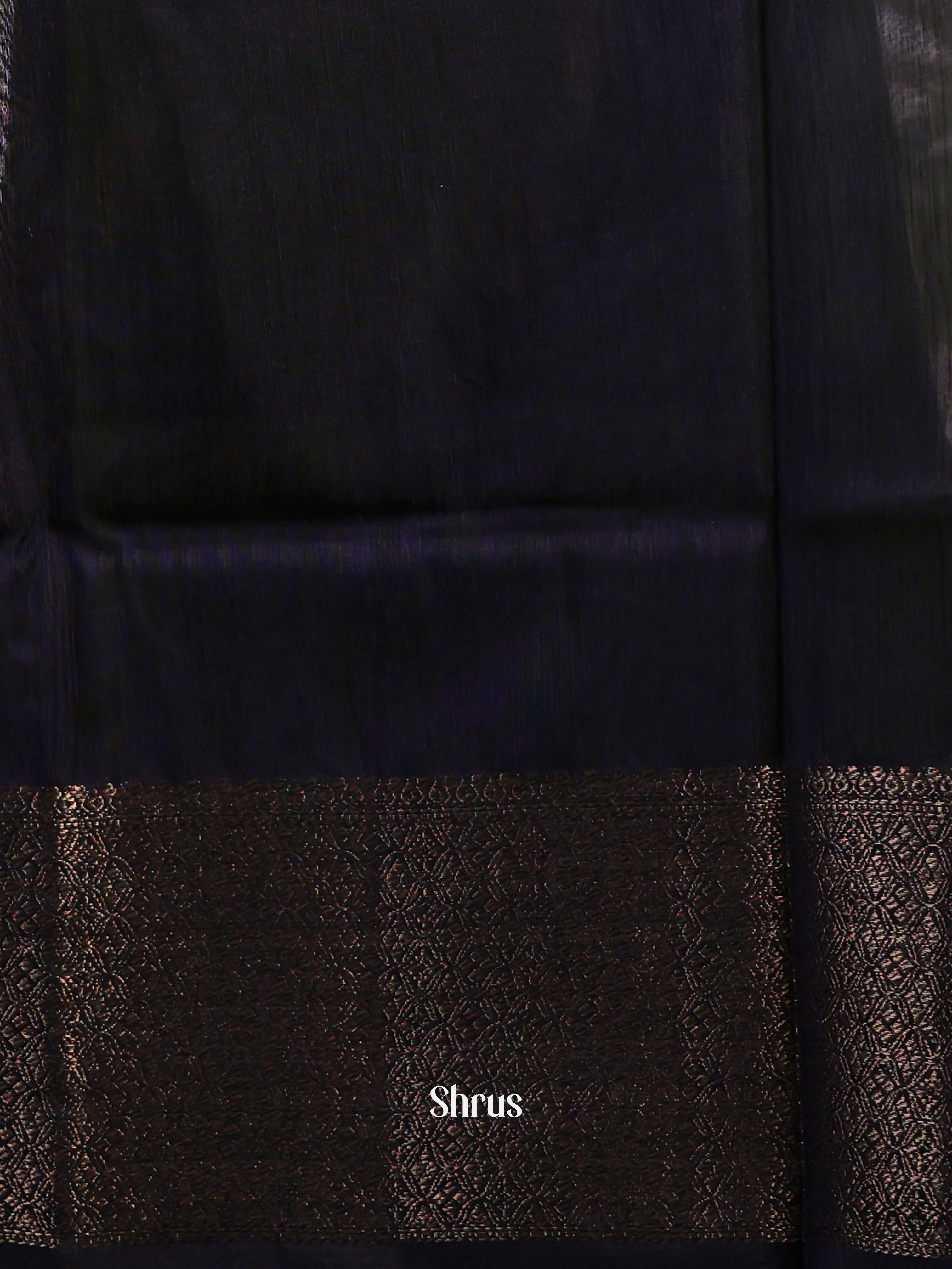 Green & Blue - Semi Jute Saree - Shop on Shrus.com