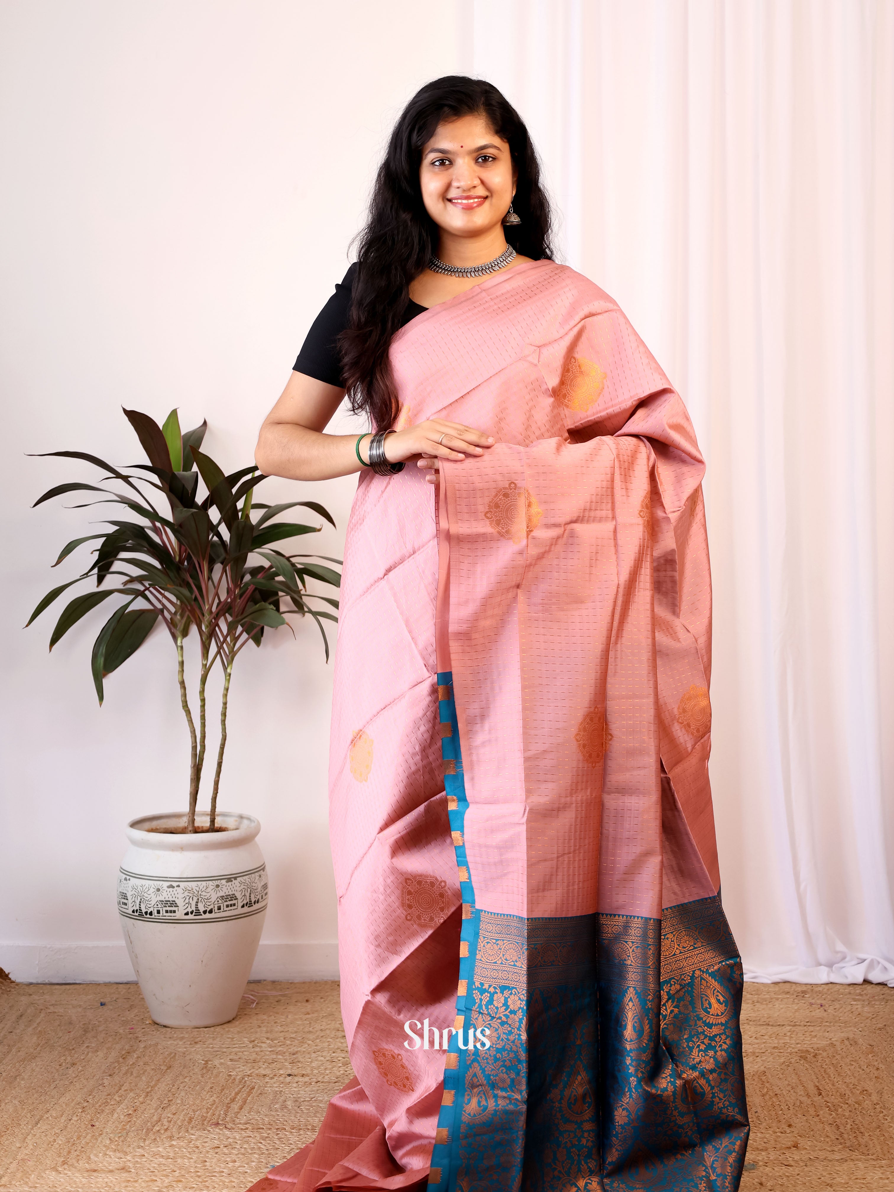 CIS24113 - Semi Softsilk Saree - Shop on Shrus.com