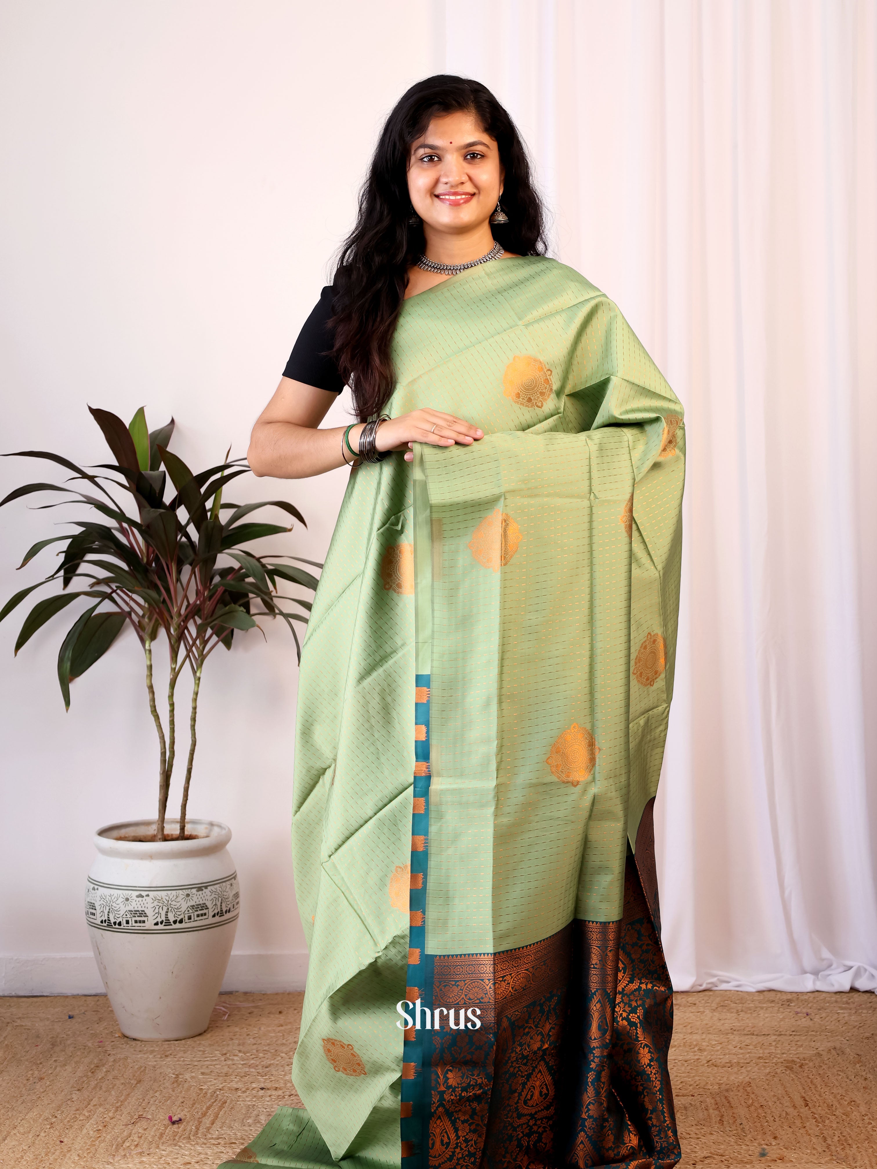 CIS24116 - Semi Softsilk Saree - Shop on Shrus.com