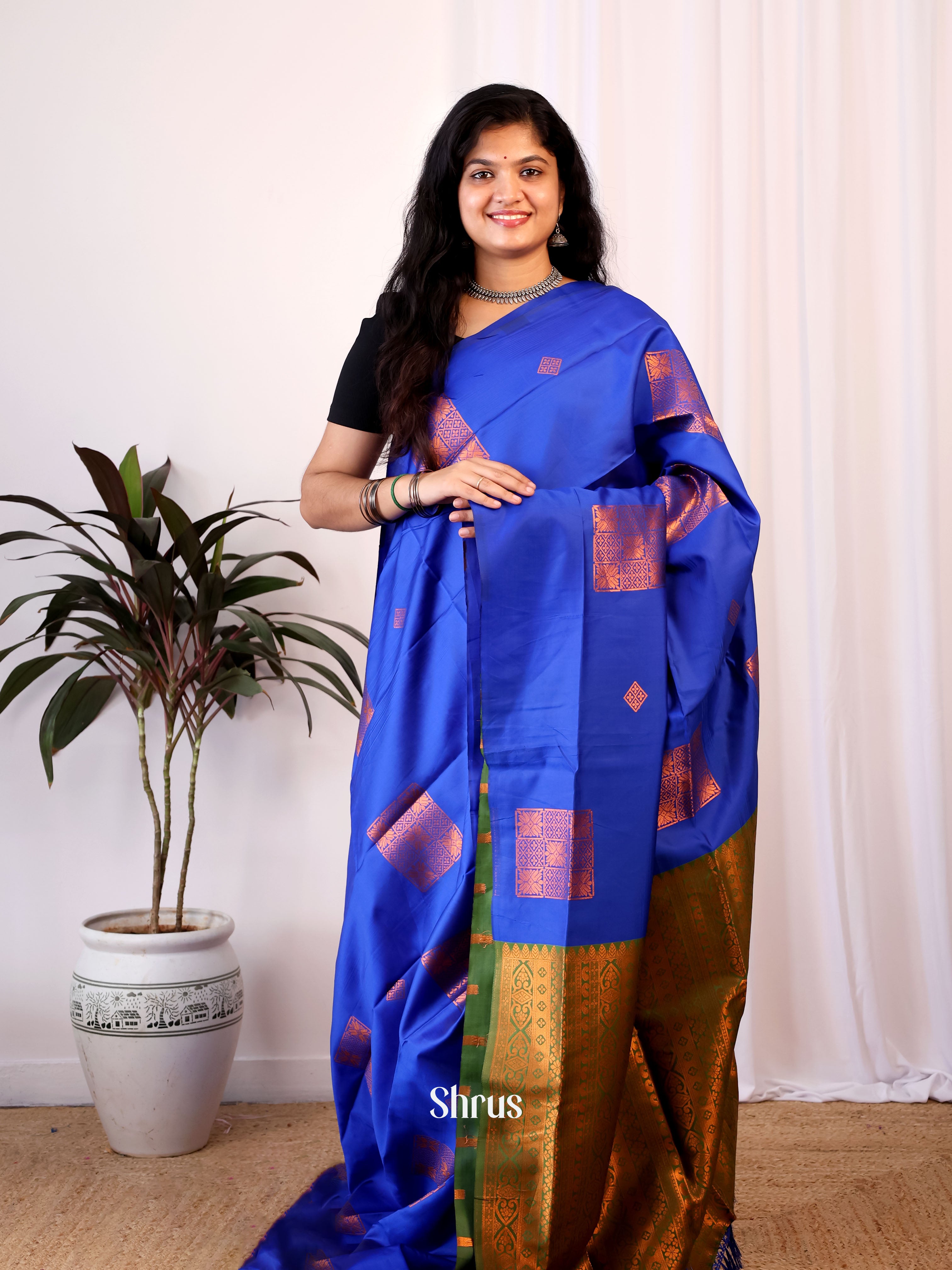 CIS24122 - Semi Softsilk Saree - Shop on Shrus.com