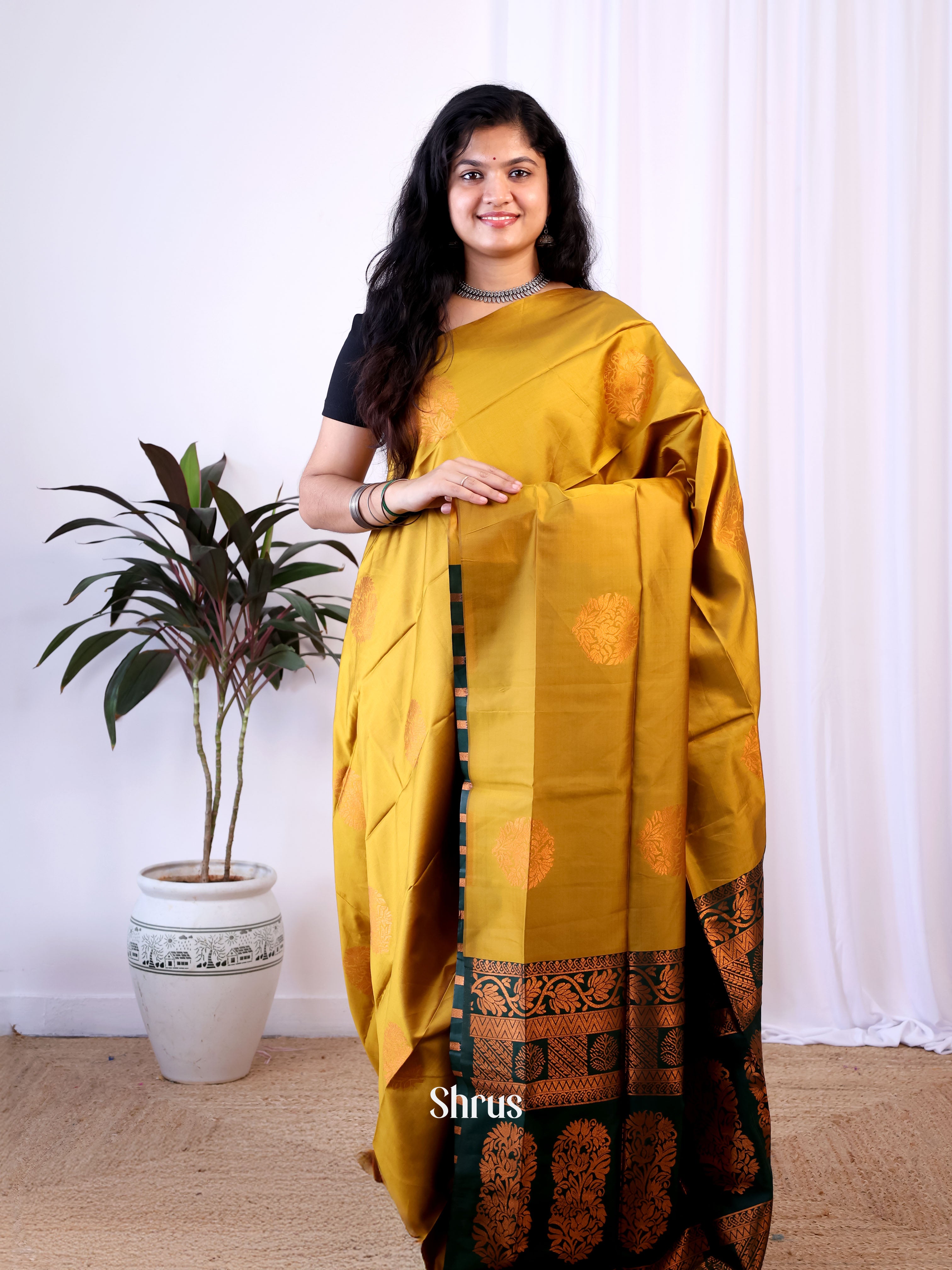 CIS24124 - Semi Softsilk Saree - Shop on Shrus.com