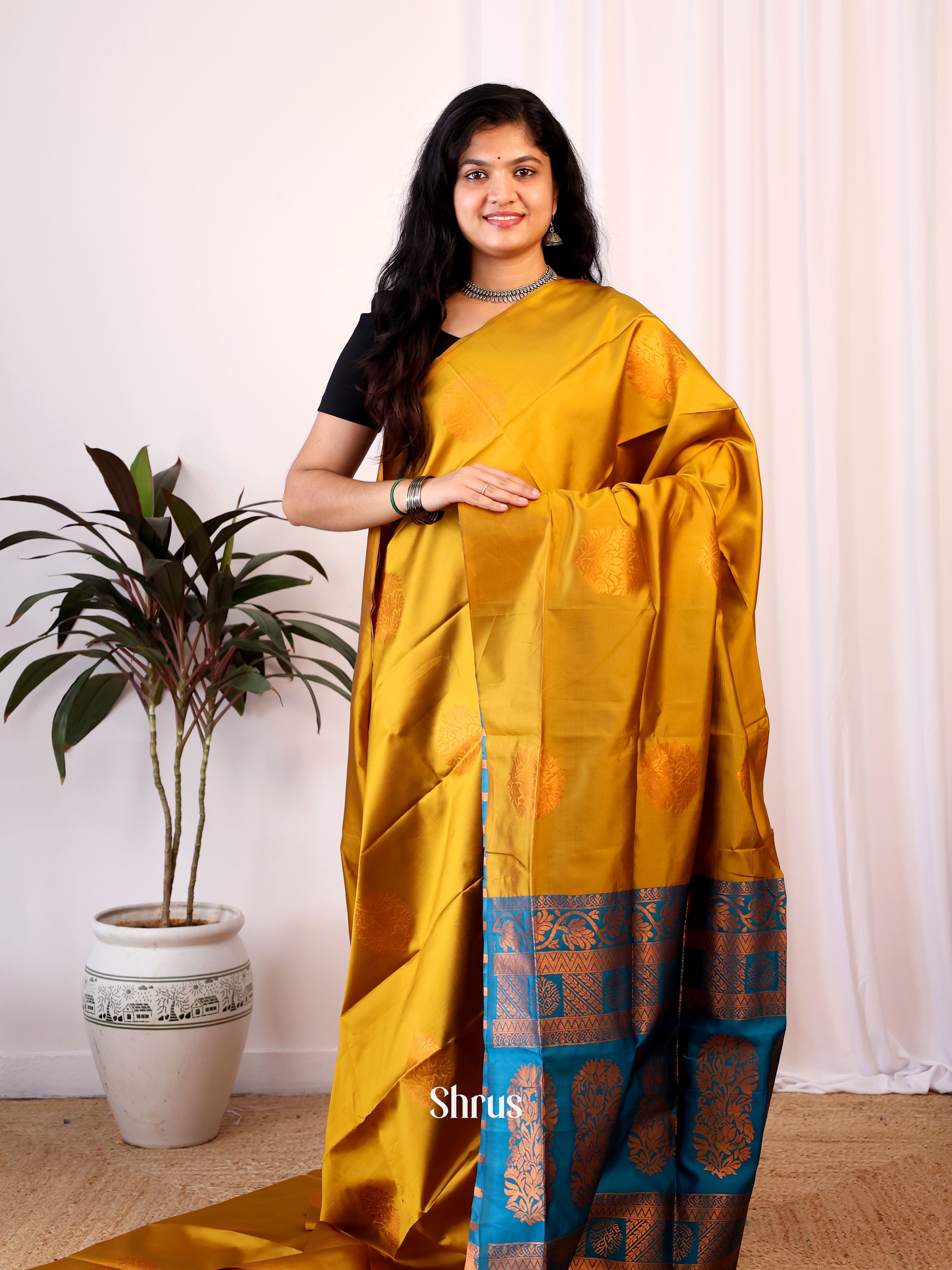 CIS24127 - Semi Softsilk Saree - Shop on Shrus.com
