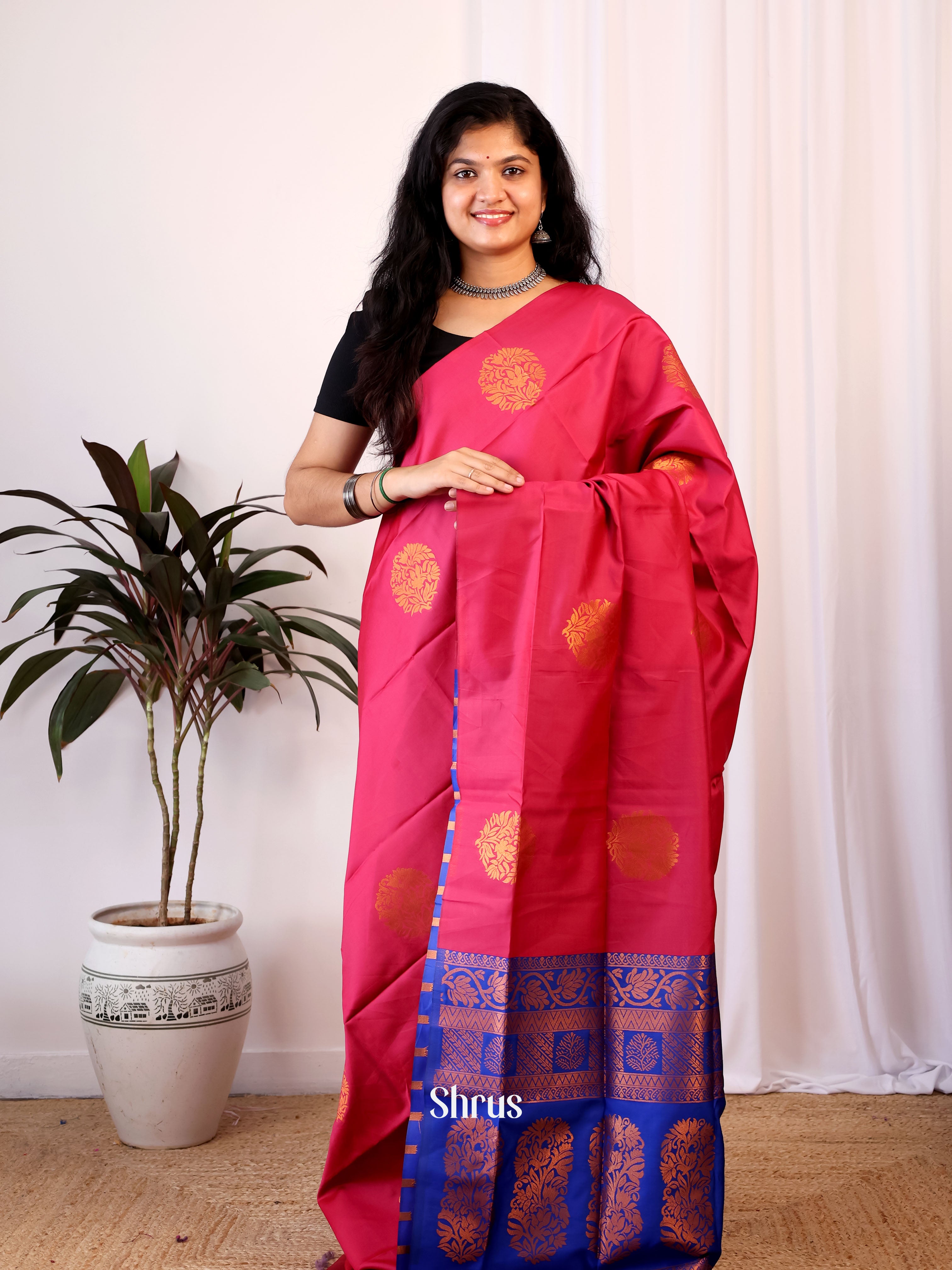 CIS24128 - Semi Softsilk Saree - Shop on Shrus.com