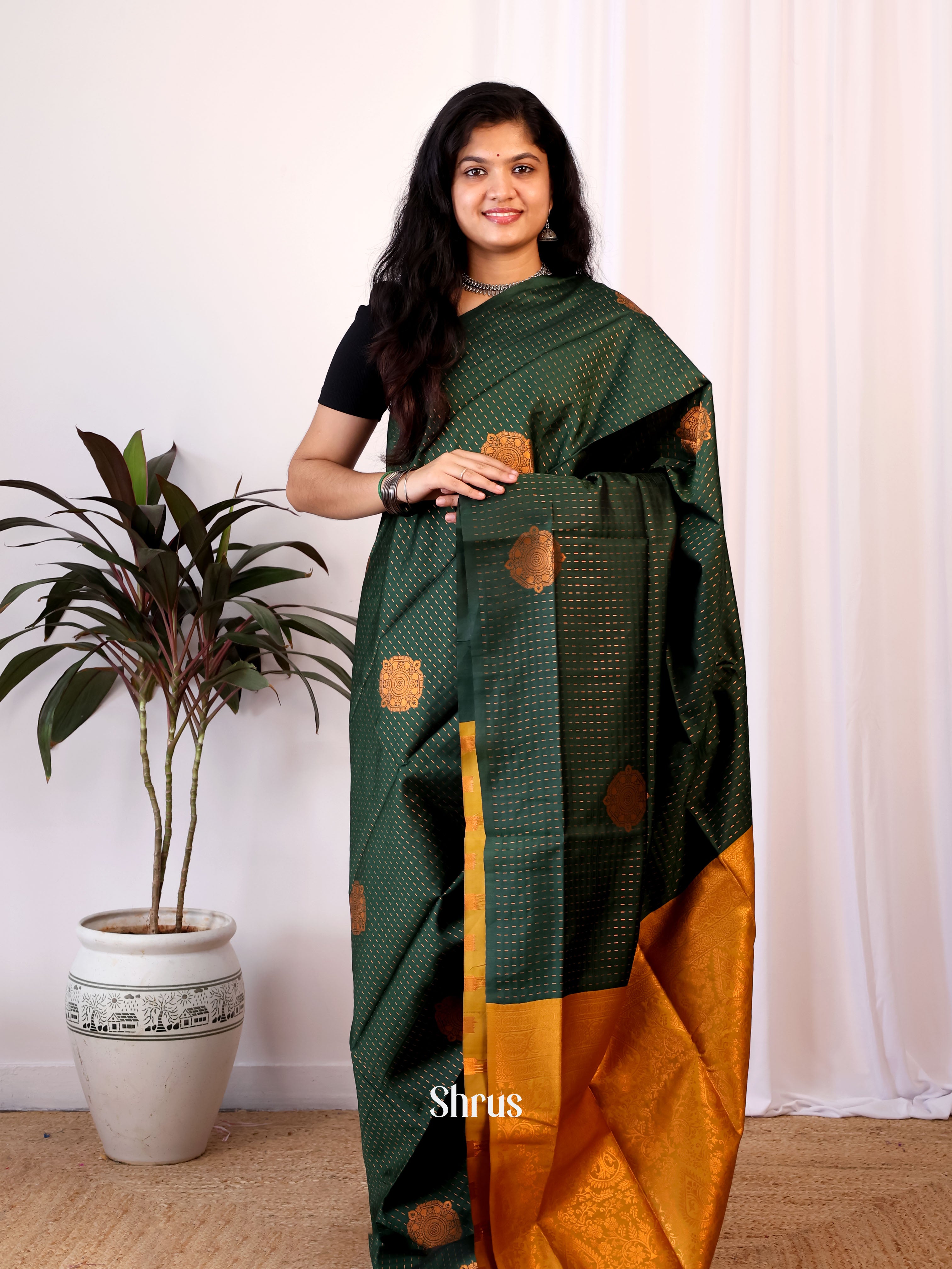 CIS24131 - Semi Softsilk Saree - Shop on Shrus.com