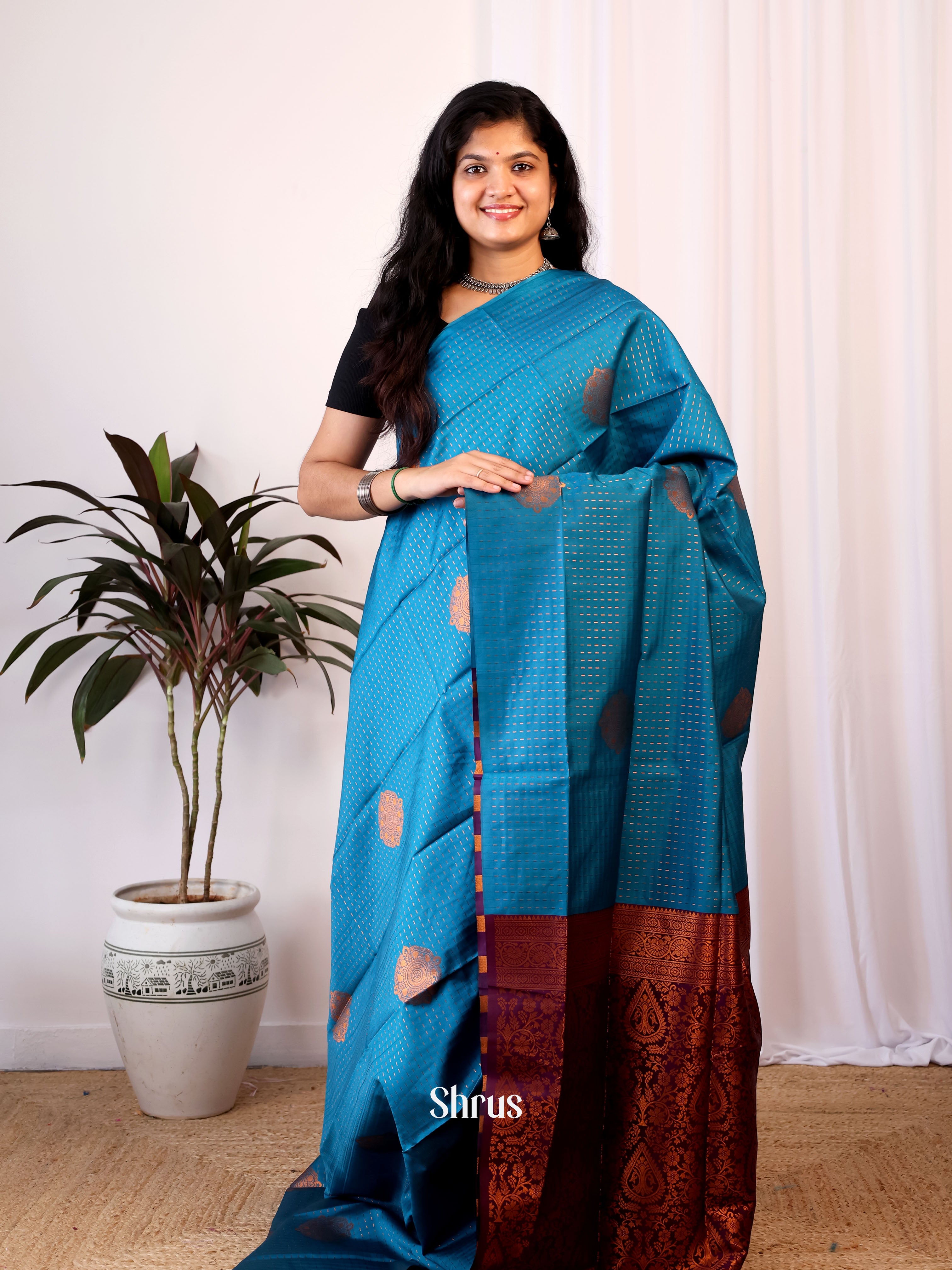 CIS24132 - Semi Softsilk Saree - Shop on Shrus.com