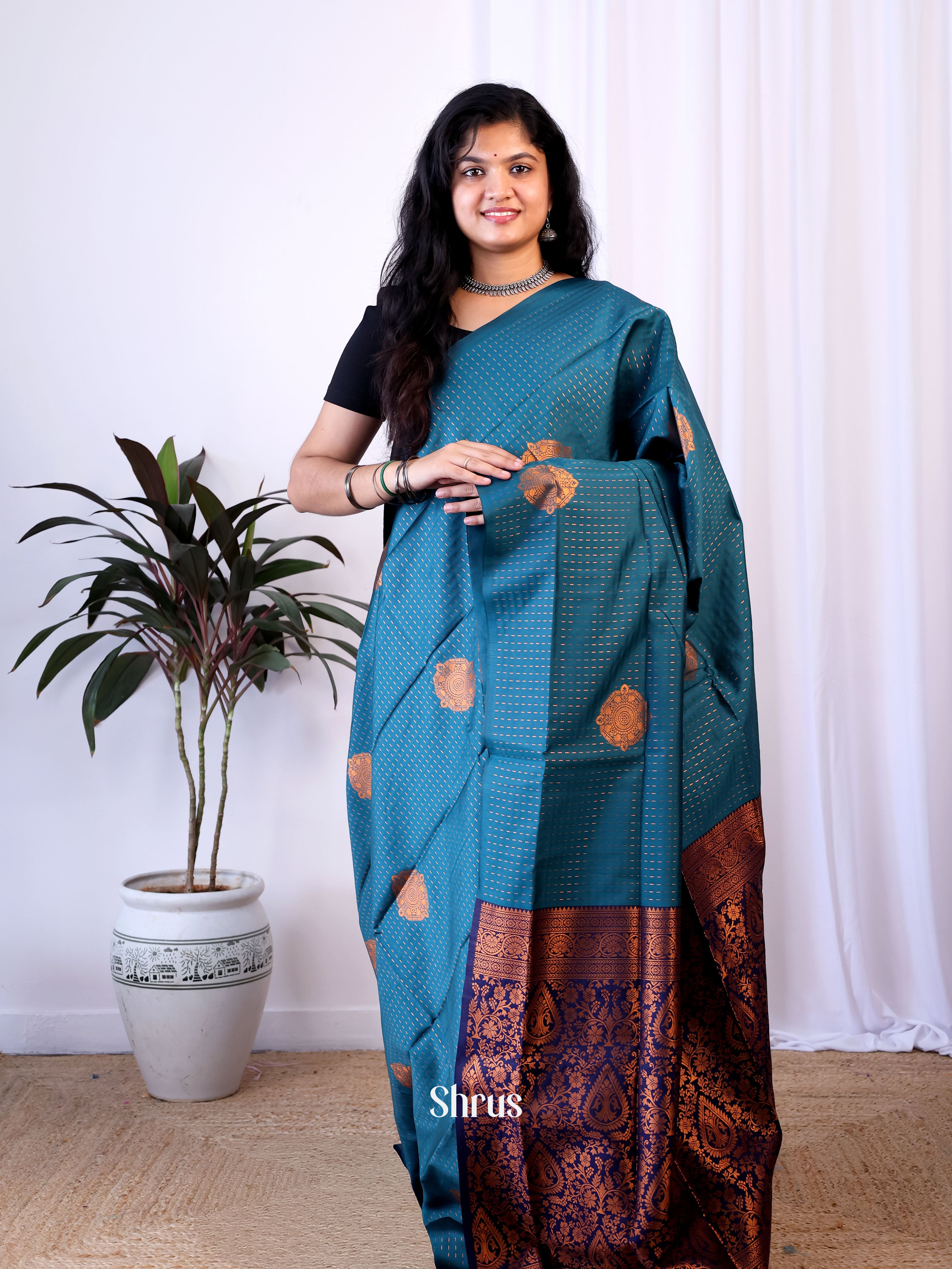 CIS24133 - Semi Softsilk Saree - Shop on Shrus.com
