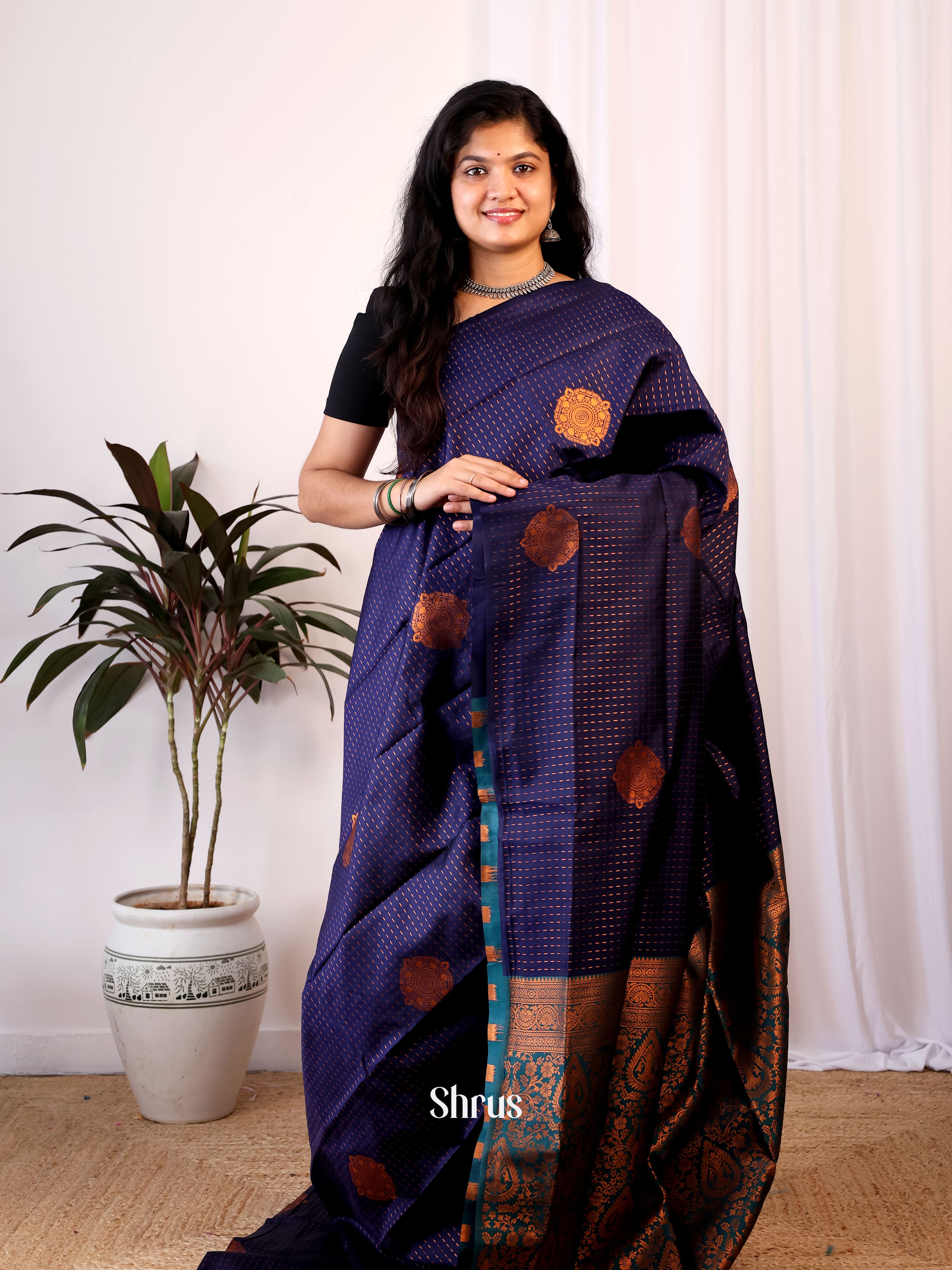 CIS24135 - Semi Softsilk Saree - Shop on Shrus.com