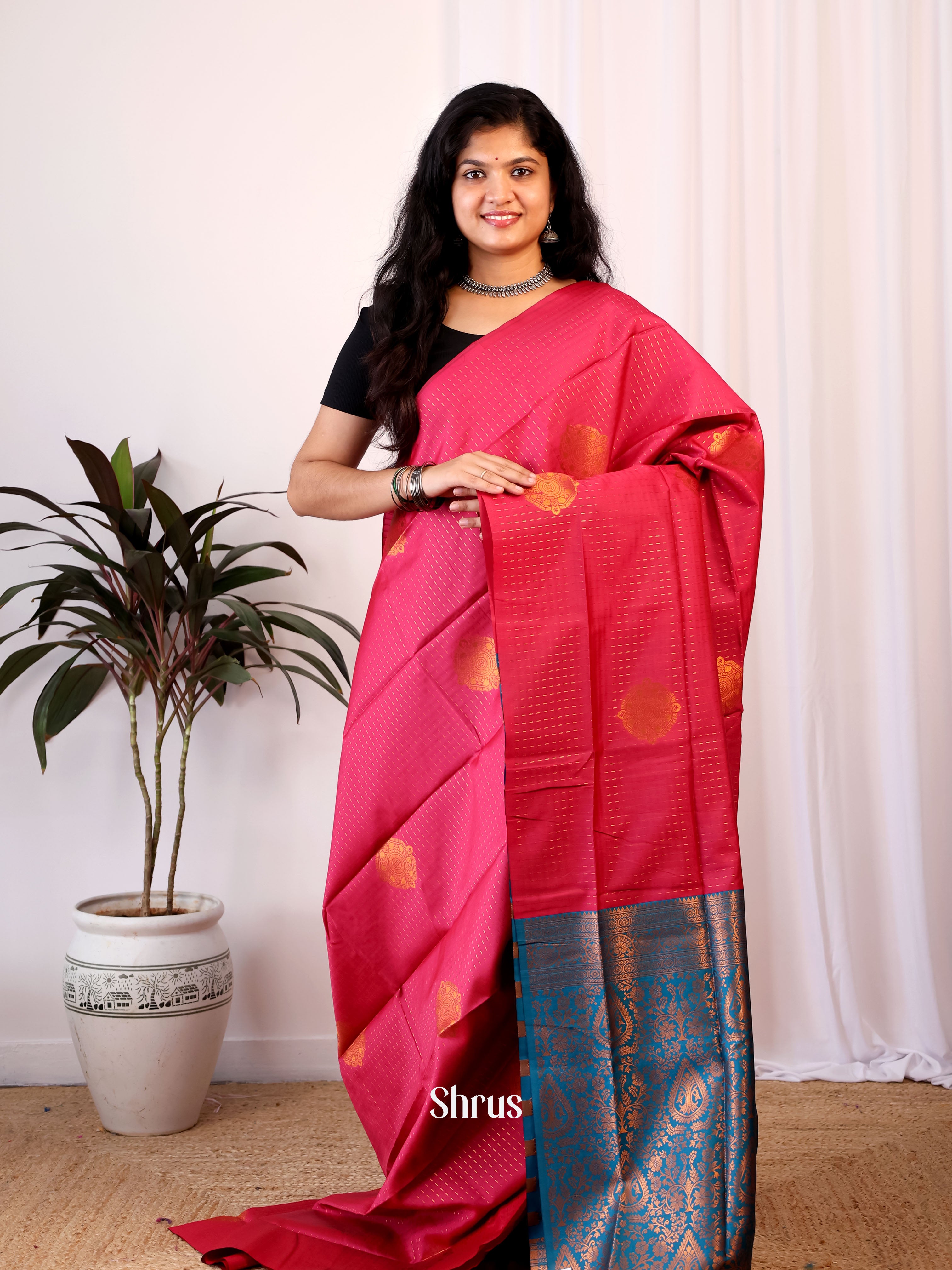 CIS24136 - Semi Softsilk Saree - Shop on Shrus.com