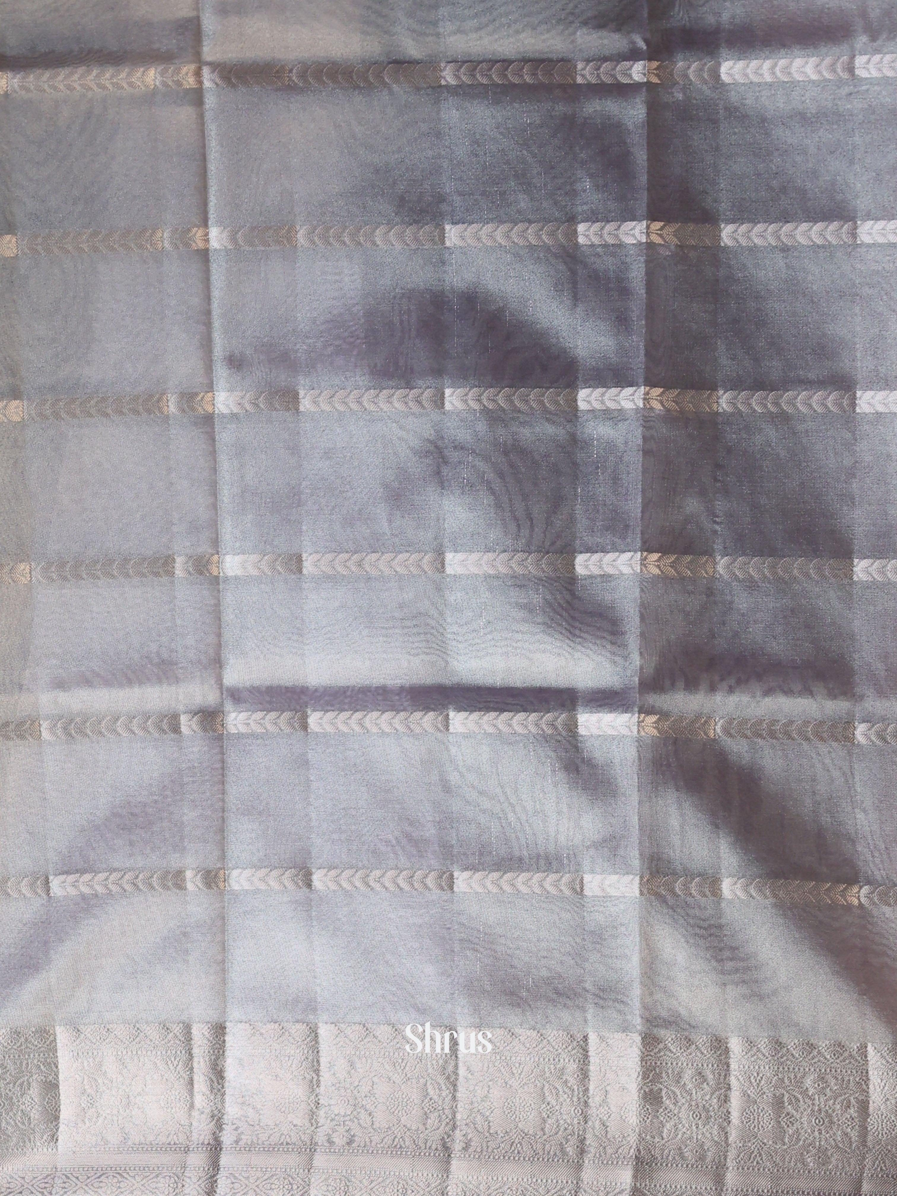 Purple- Semi Tissue Saree - Shop on Shrus.com