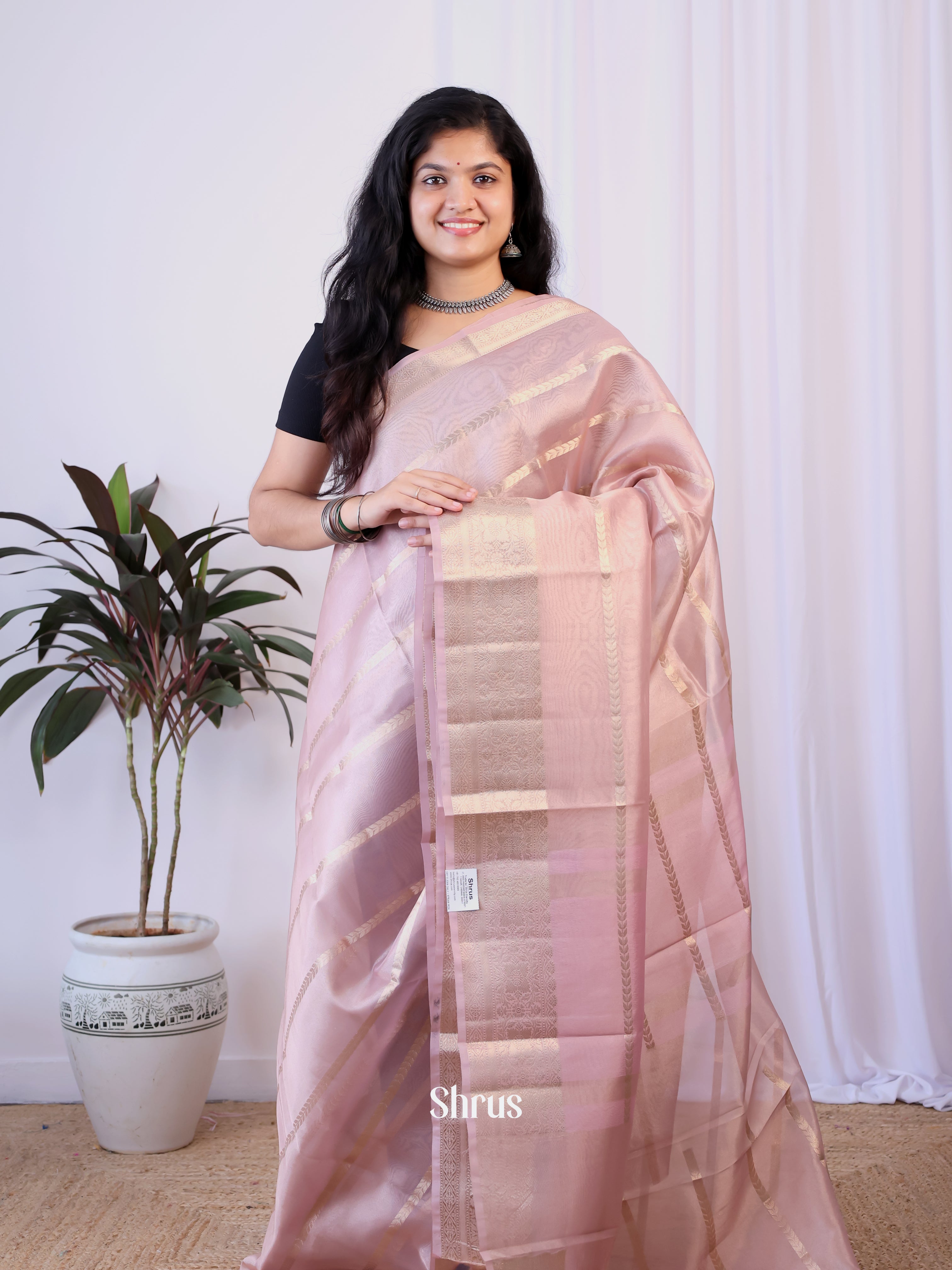 CIS24145 - Semi Tissue Saree - Shop on Shrus.com