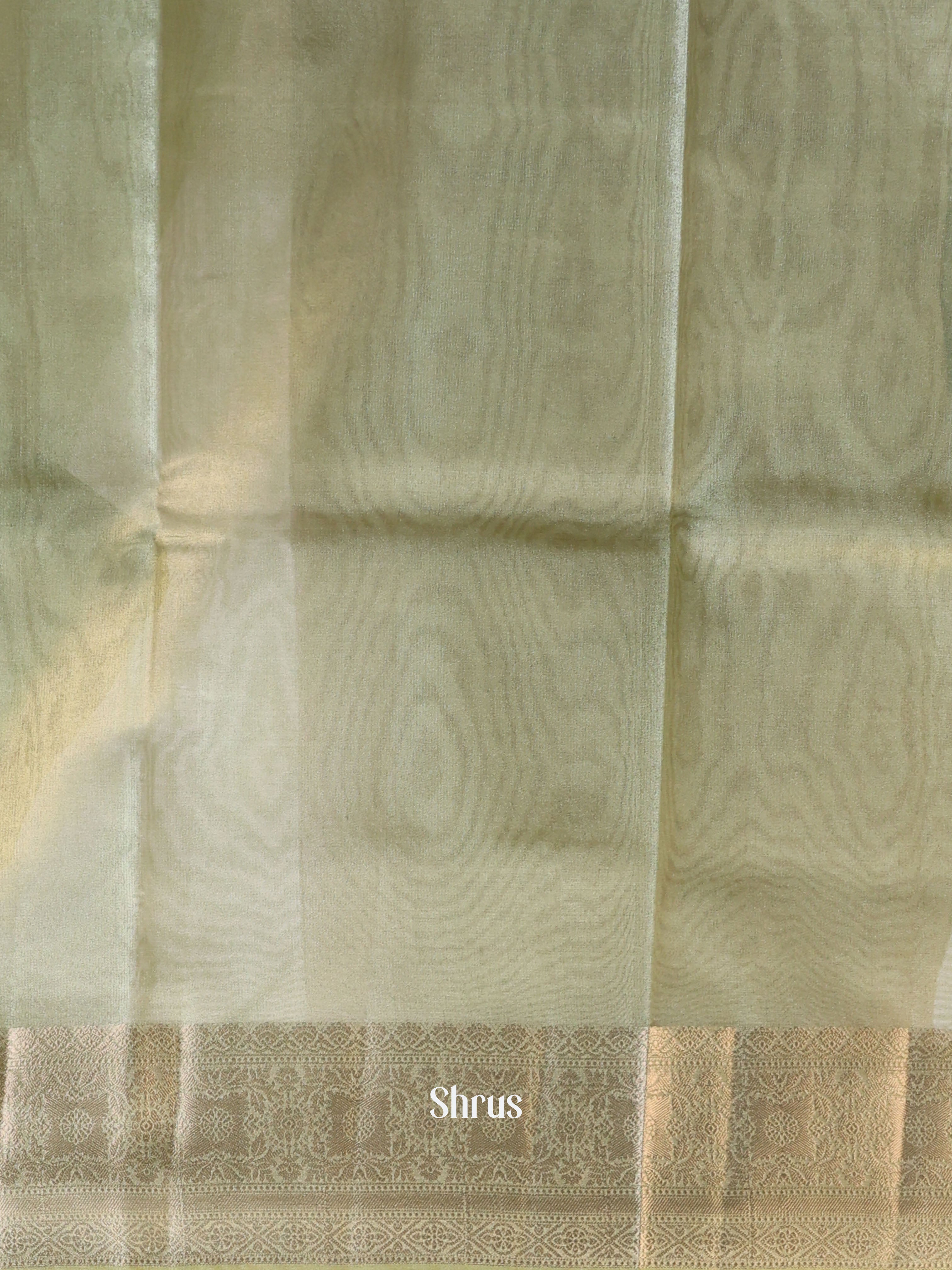 Green - Semi Tissue Saree - Shop on Shrus.com